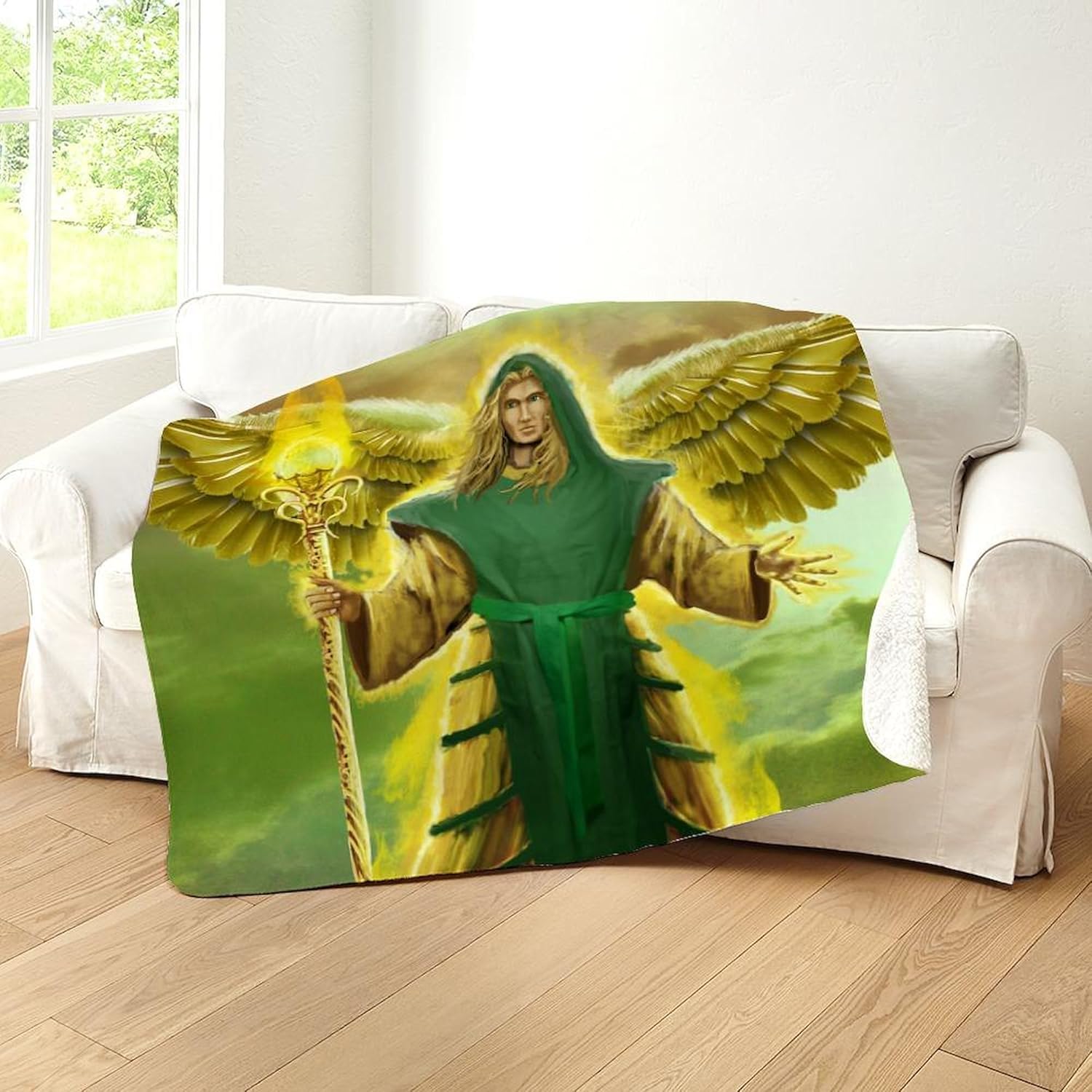 CafePress St. Archangel Raphael Sherpa Fleece Throw Blanket 60" L x 50" W