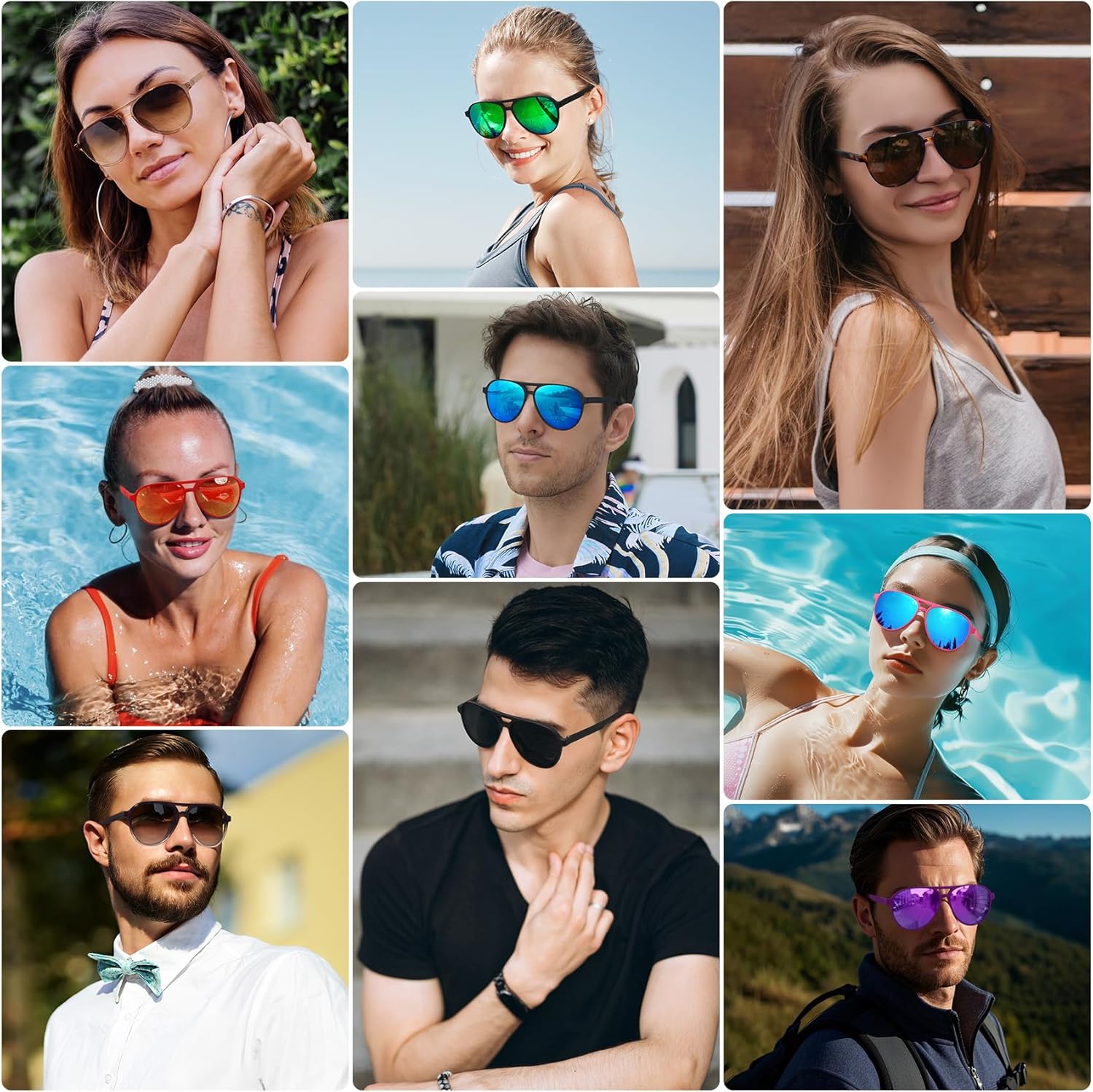 STORYCOAST Polarized Aviator Sunglasses for Men Women Classic Retro Aviators Sports Driving Running Sun Glasses