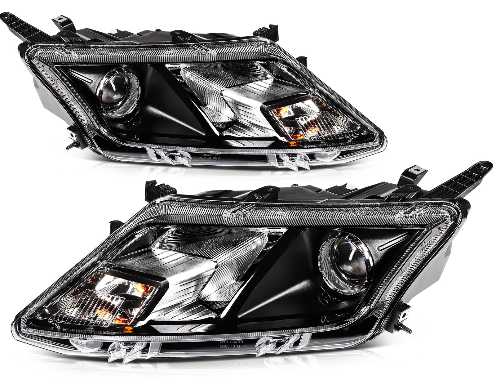 LBRST Chrome Housing Headlight Assembly