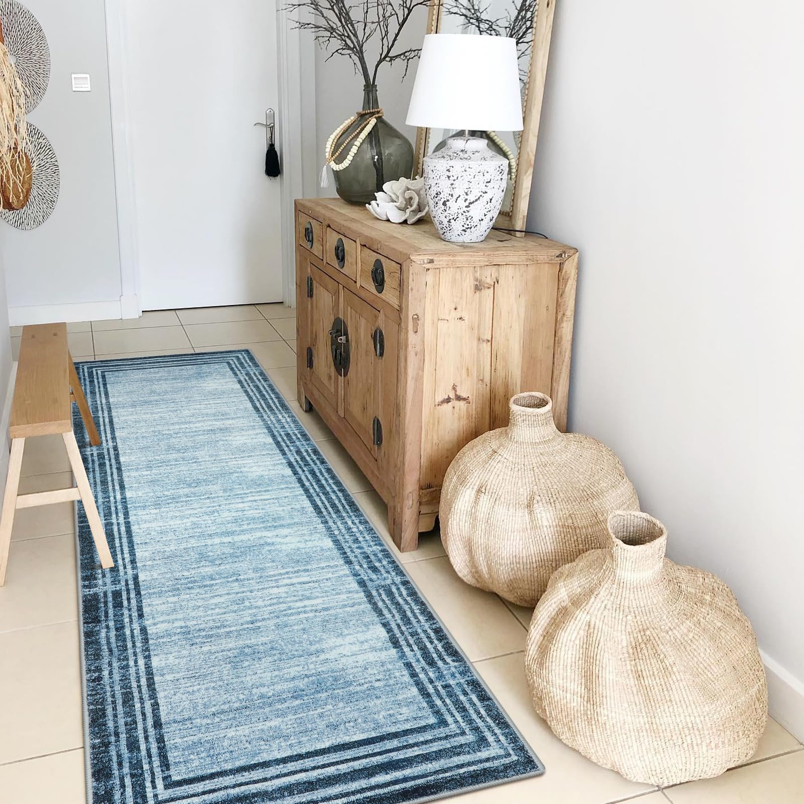 Lahome Modern Abstract Runner Rug