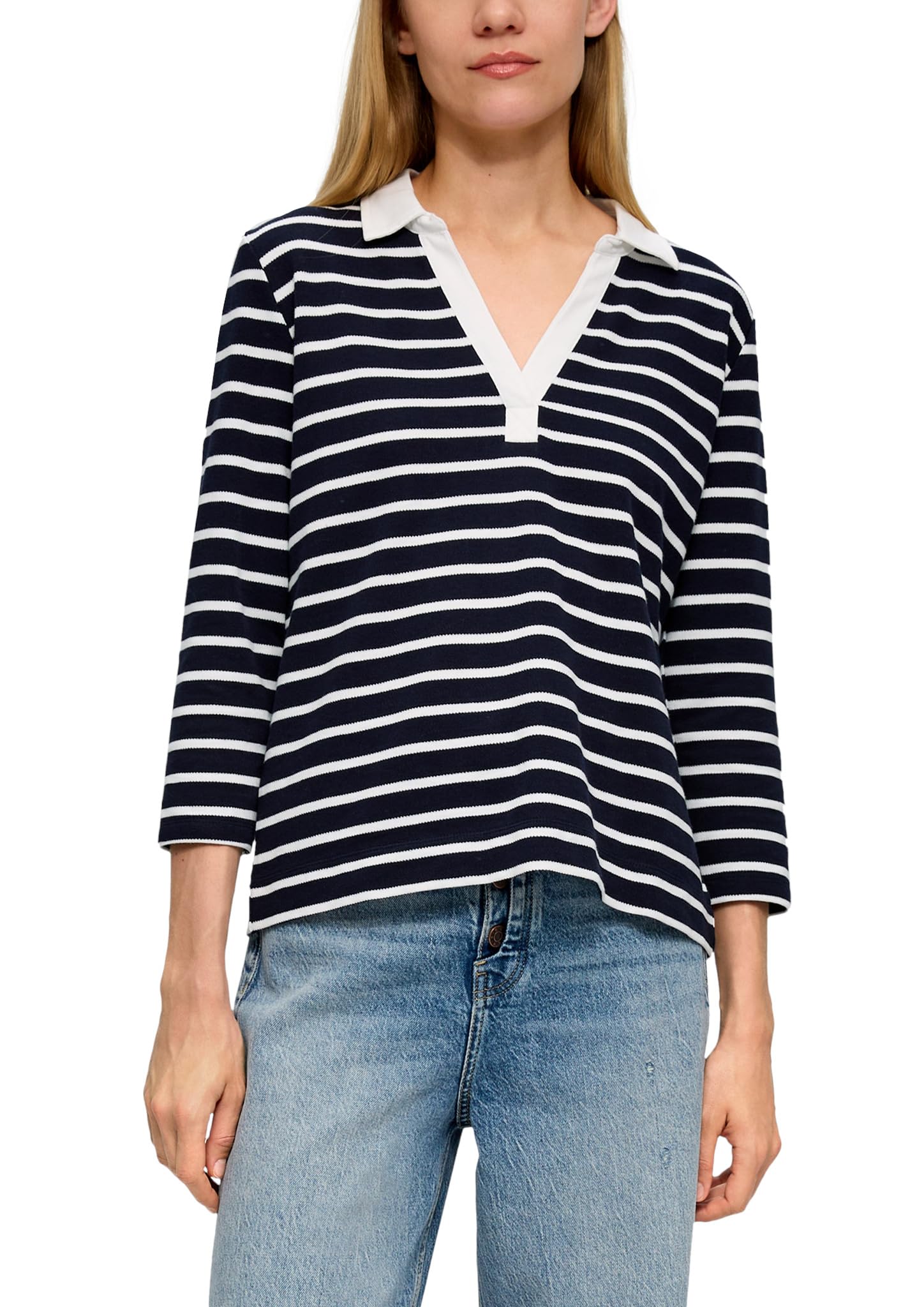 s.Oliver Women's Long-Sleeved T-Shirt Blue 32