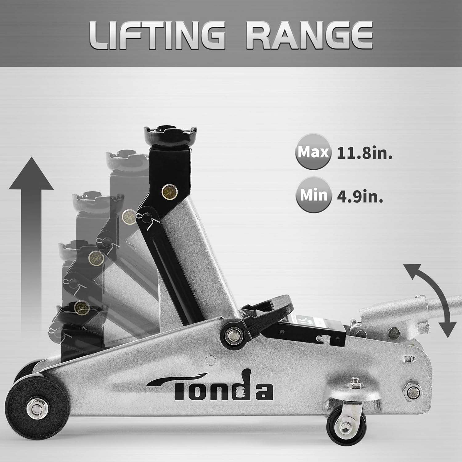TONDA Floor Jack 1.5 Ton and Jack Stands