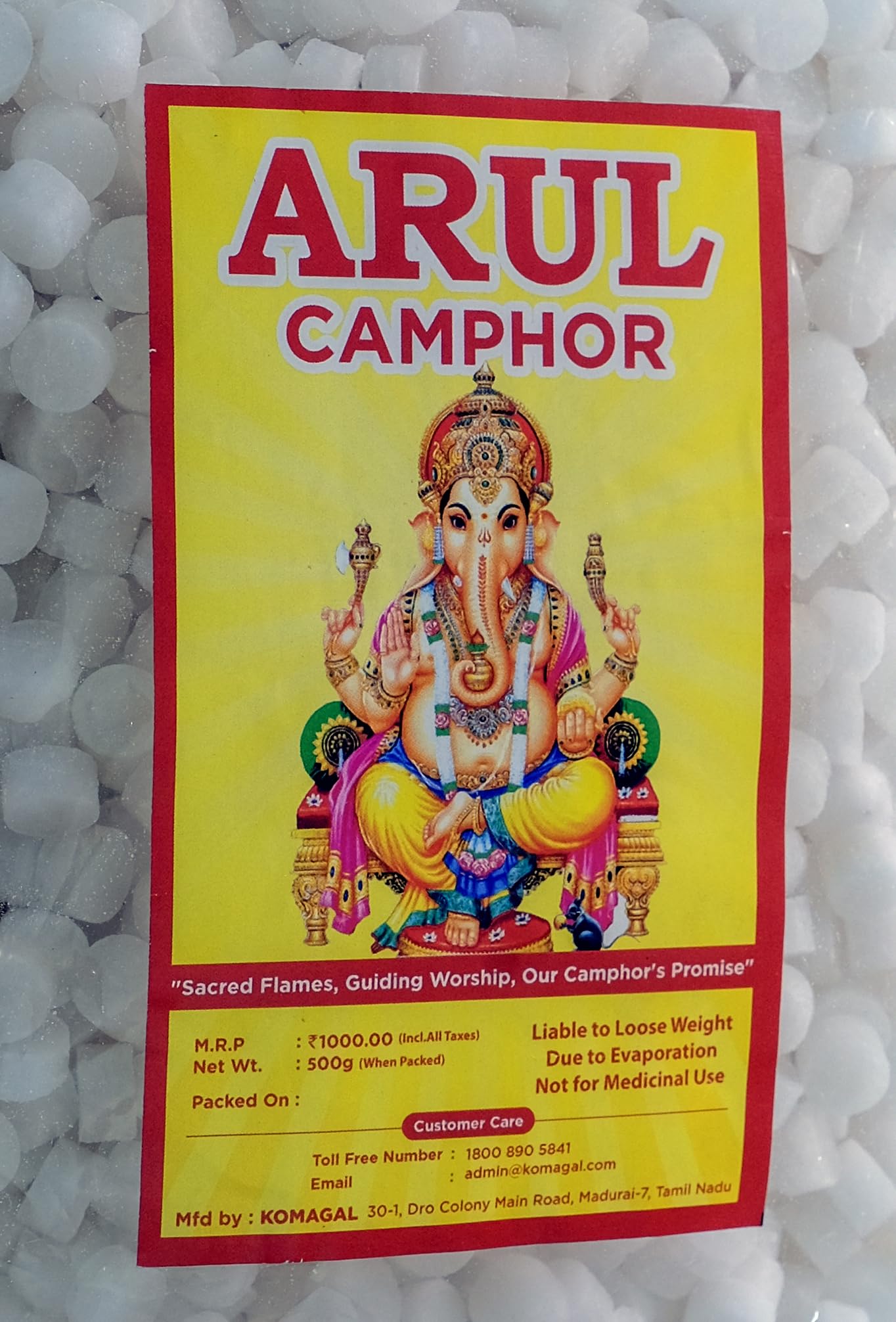 Arul Camphor Tablet (250 gm) (B0CMNTJL2Q) Amazon Price History, Amazon Price Tracker