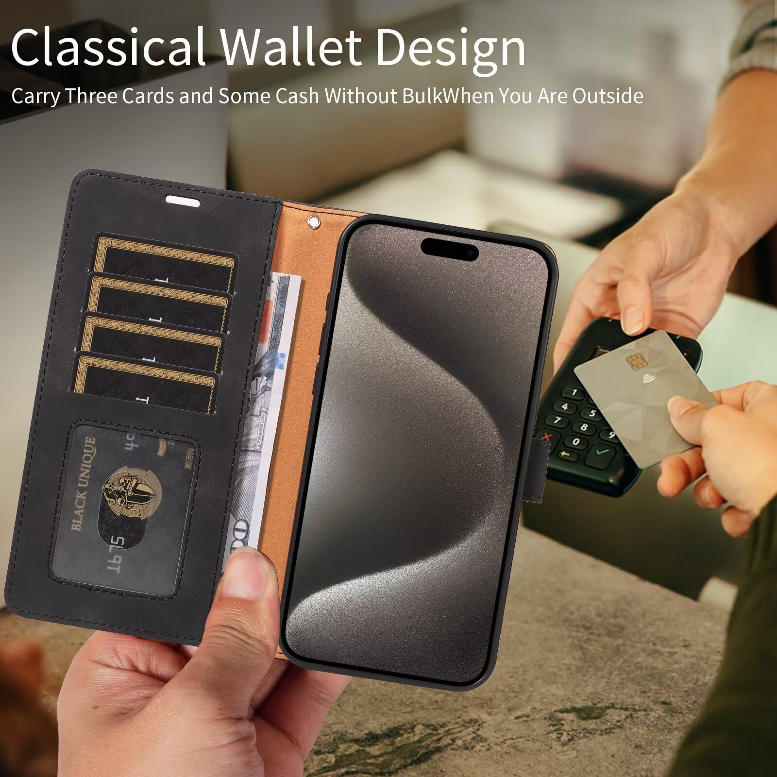 BEENTRYS Portafoglio Cover per Huawei P60 / P60 Pro Custodia