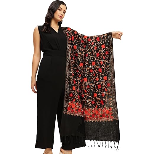 Acrylic Kashmiri Shawl Stole 70cm