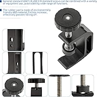 Vista 3 de 4Pcs Universal C Clamp, Heavy Duty Sturdy 1/4 and 3/8 Thread Hole for Tables Desk Mount, Desktop Mount Holder, Photo Studio Photography, Quick