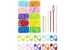 FIVEIZERO Eye-catching Stitch Markers for Effortless Knitting, Crocheting, and Sewing