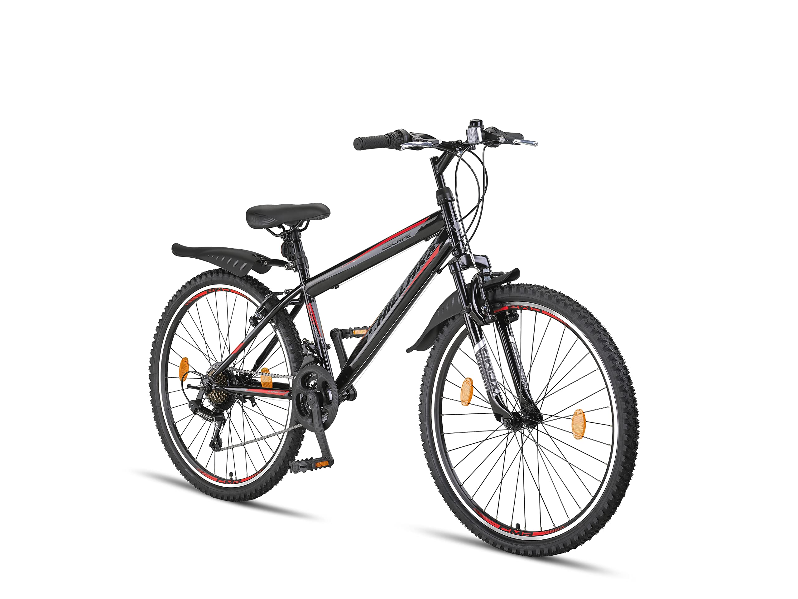 Chillaxx Bike Escape Premium Mountainbike in 24 und 26 Zoll Fahrrad für Mädchen Jungen Herren und Damen - 21 Gang Schaltung