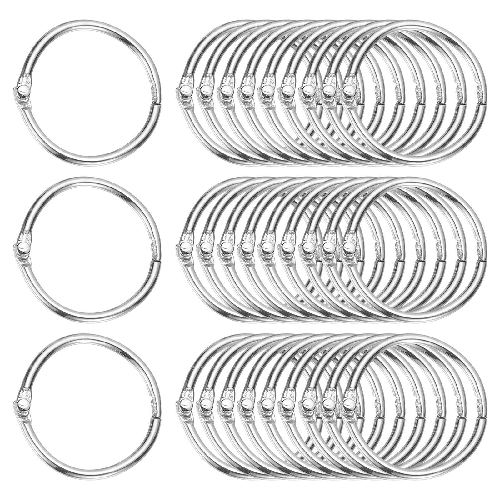 PATIKIL 1" x 1.18" Loose Leaf Binder Rings