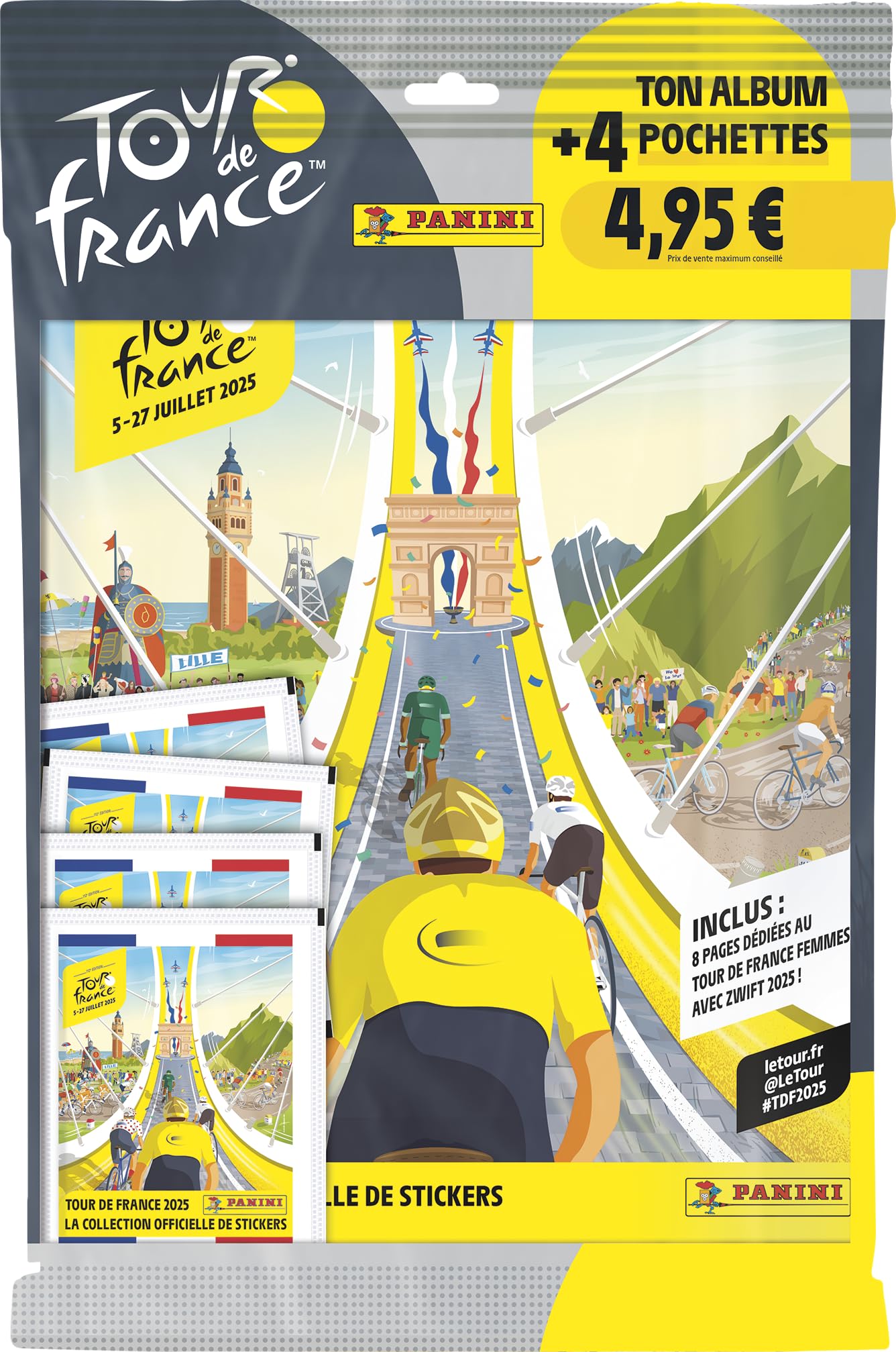 Panini Album Tour DE France 2025 + 4 kieszenie