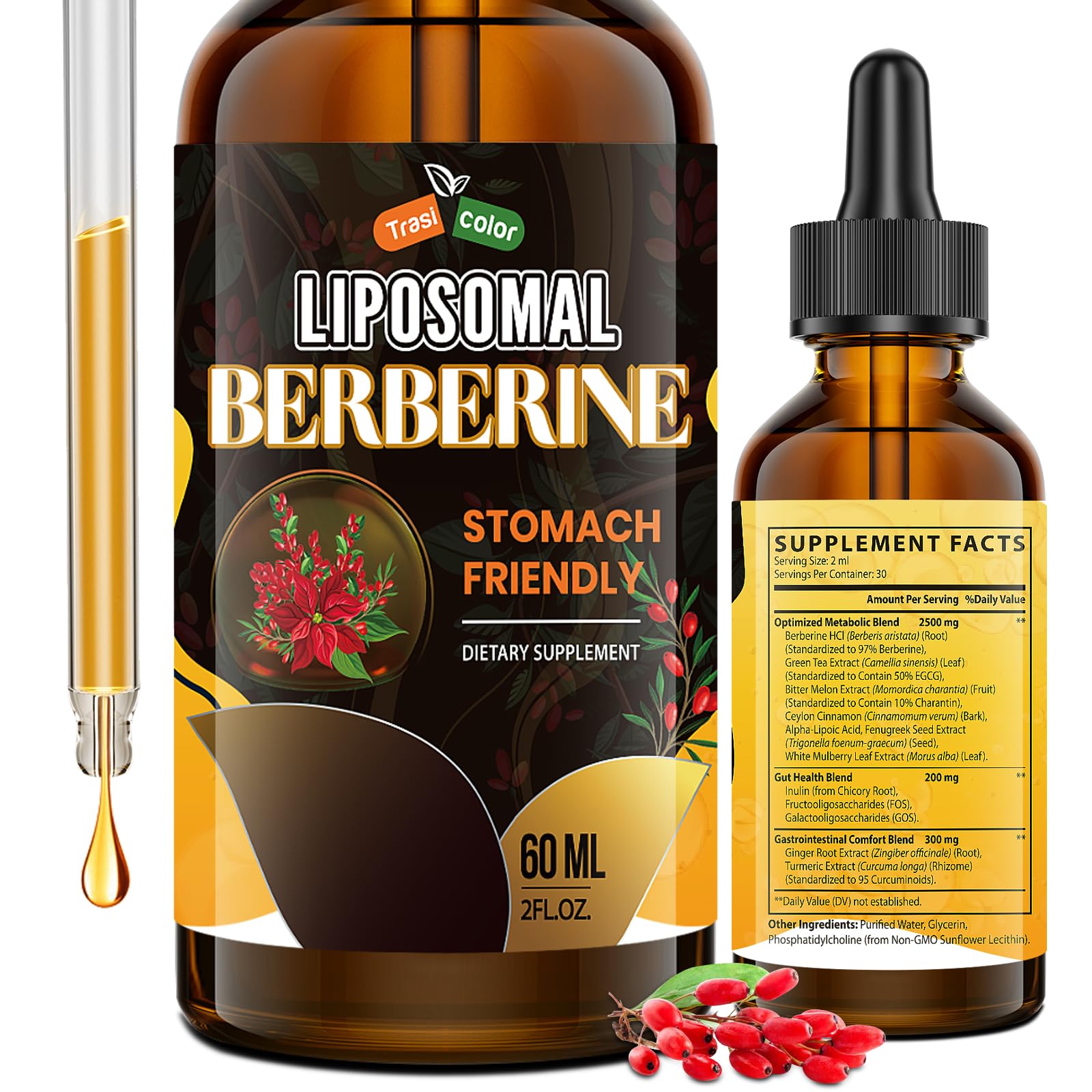 Amazon.com: Berberine Supplement Liquid Drops - High