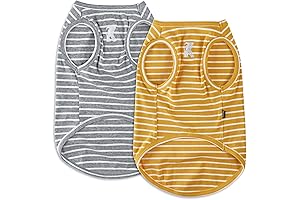 Lightweight and Breathable Stripes T-Shirts Fit for Large Breed Dogs