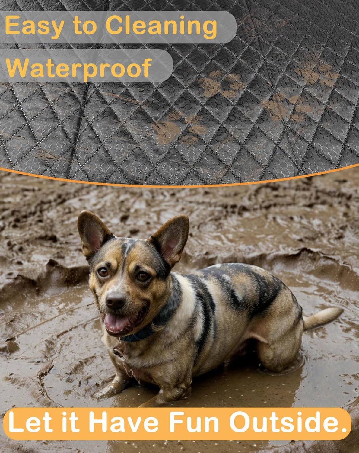 EVMODS for Tesla Car Dog Seat Cover,Car Back Seat...