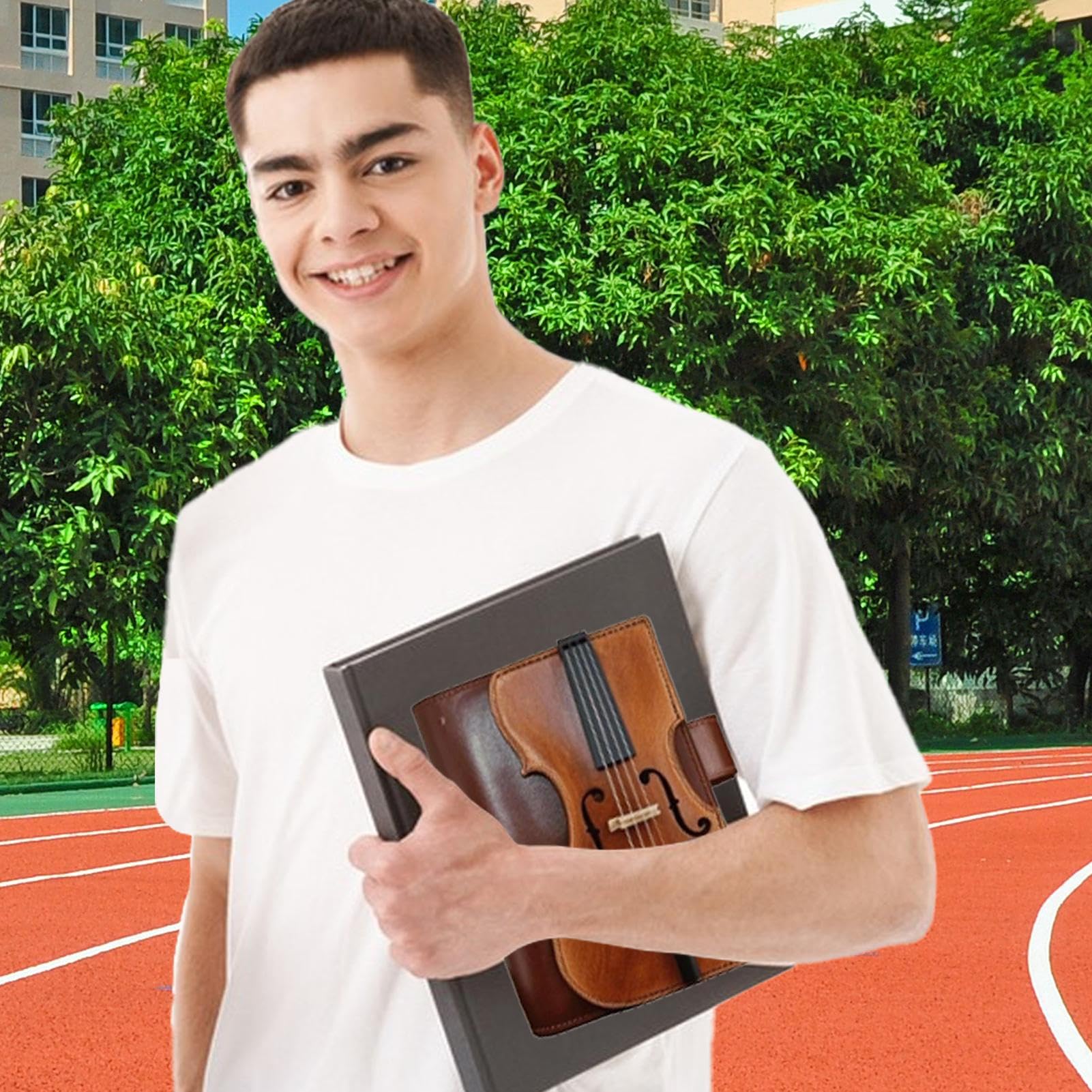 Ylnailky Cahier D'Écriture - Journal Quotidien Avec Design De Violon