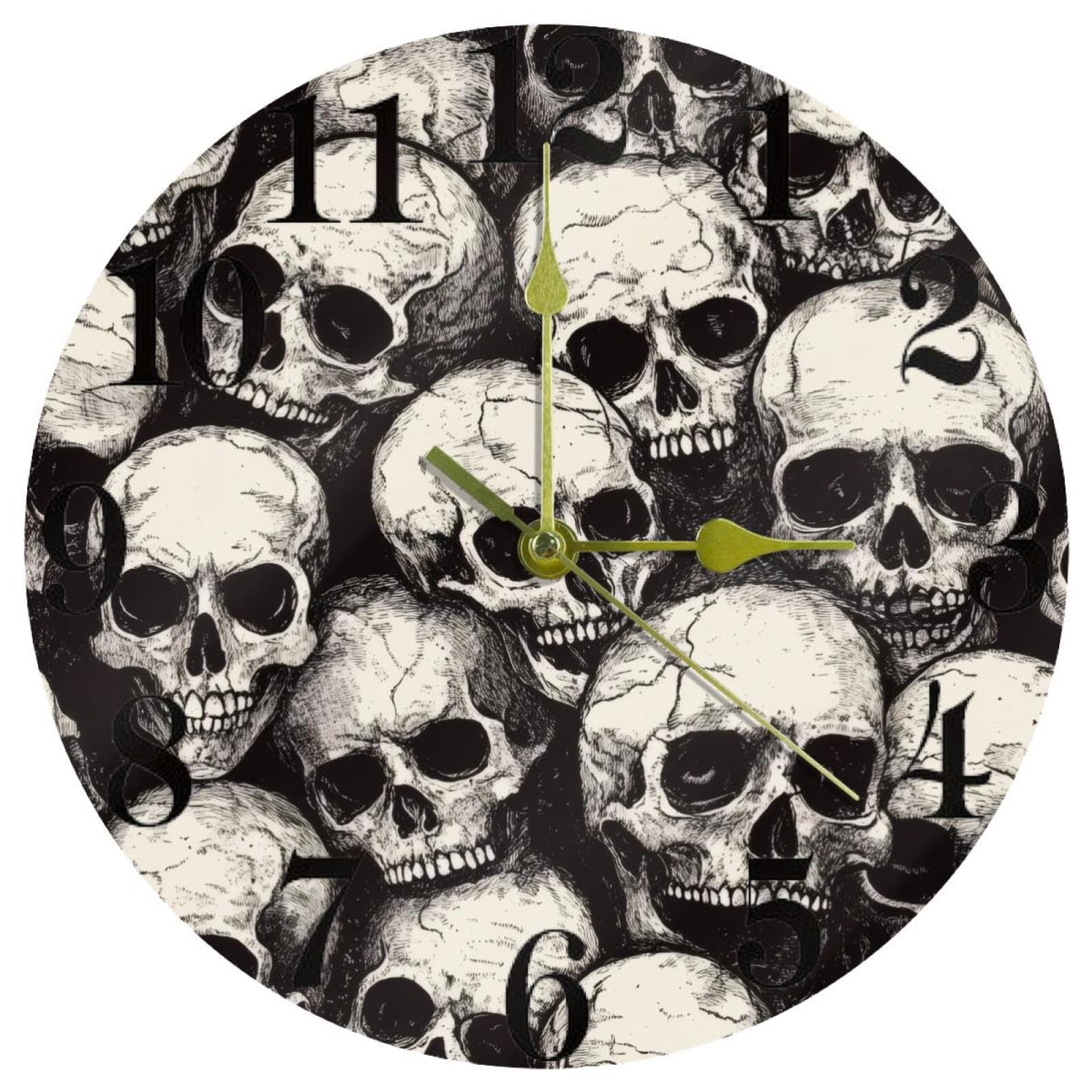 Horloge murale ronde fonctionne à piles mouvement quartz silencieux pour école
