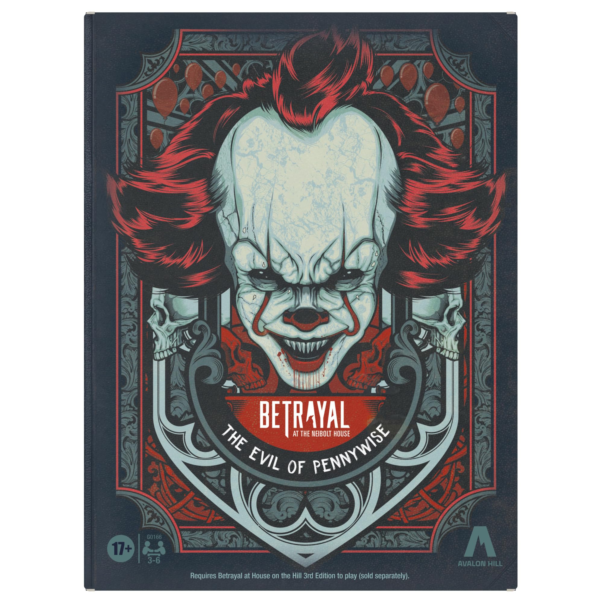 Avalon Hill Betrayal at The Neibolt House: The Evil of Pennywise Expansion | Ages 17+ | 3-6 Players | Requires Betrayal at House on The Hill 3rd Edition