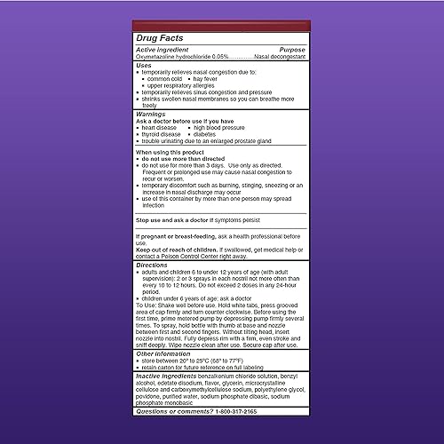 Miniatura 9 de Afrin Atomizador sin goteo hasta 12 horas extra hidratante 5 onzas B001EPQ5UO Sin goteo extrahidratante Violeta 1