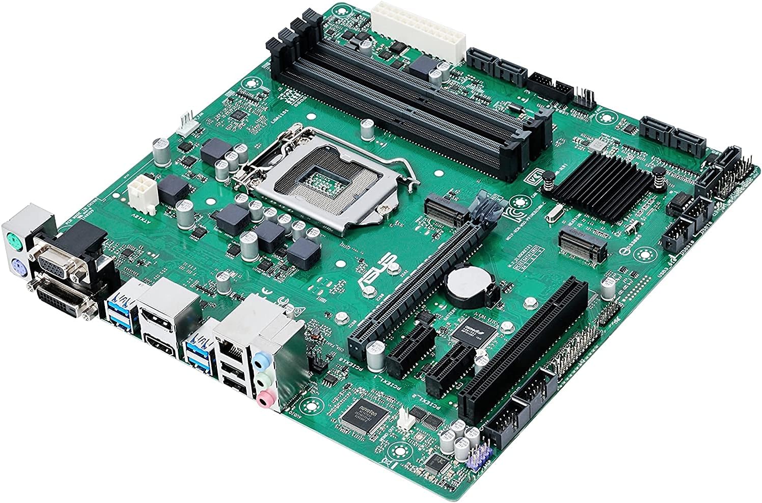 SCHEDA MADRE COMPUTER FISSO GAMING ASSEMBLATO B250M-C LGA1151 LGA 1151 SESTA SETTIMA GEN 6TH 7TH M.2 NVME MICRO ATX MATX COMPLETA DI DISSIPATORE CON LICENZA WINDOWS 10/11 NEL BIOS (Ricondizionato)