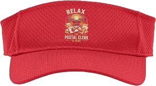Relax the Postal Clerk is Here Office Sport Sun Visor