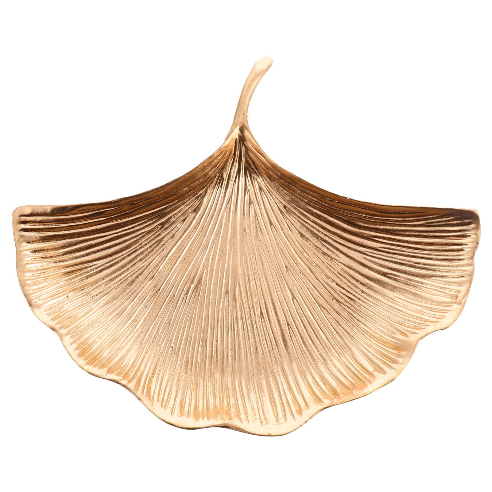 Vassoio per Gioielli Foglia di Ginkgo Portatile in Lega Oro