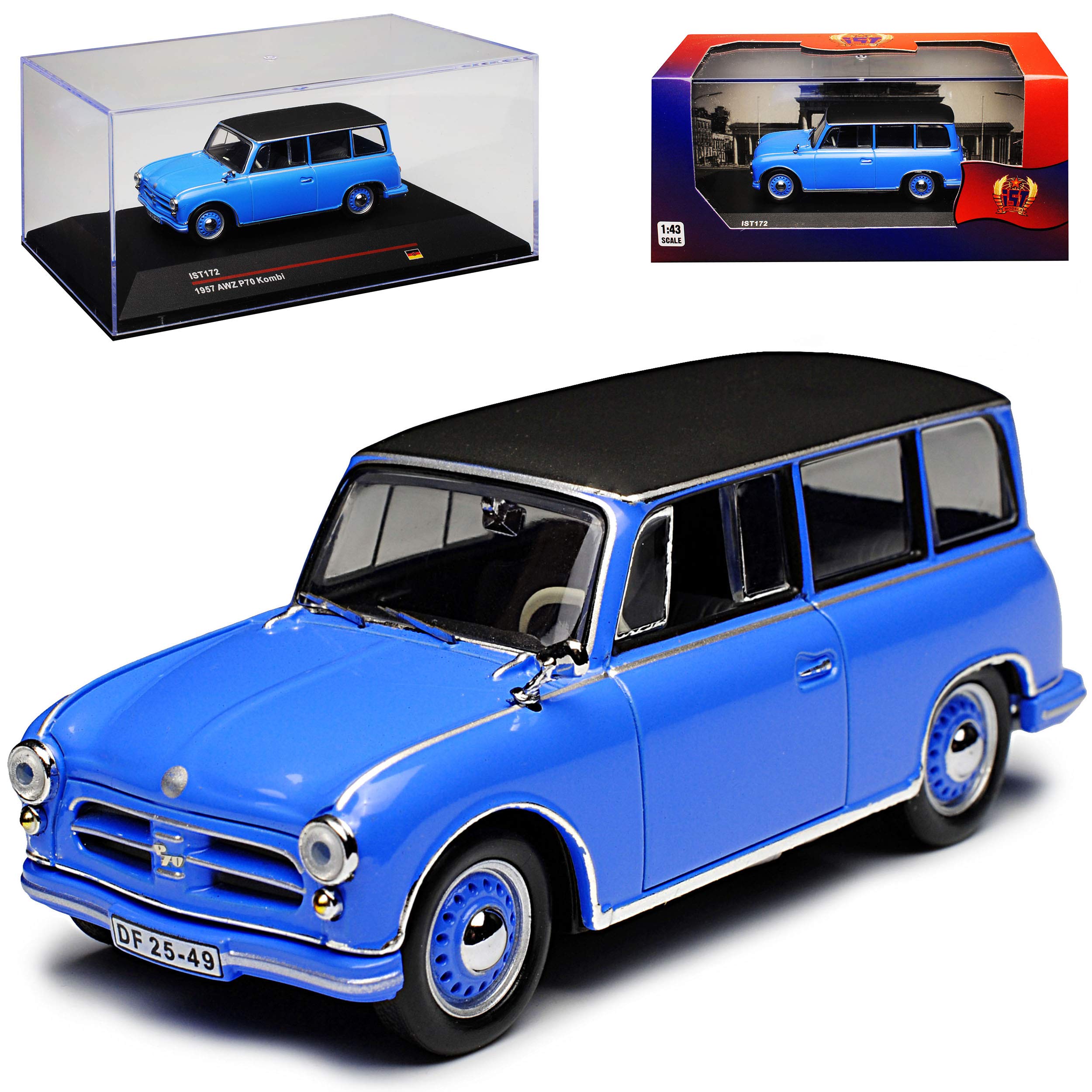 Ixo AWZ P70 Kombi Blau 1957 IST 172 1/43 Modell Auto: Amazon.de  