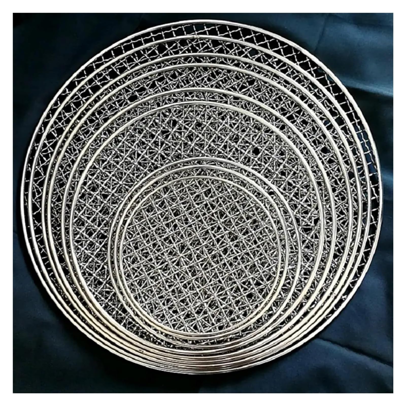 Artykuły do ​​pieczenia, Siatki Ruszty 304 Stal nierdzewna Okrągła Siatka do grilla Siatki do pieczenia Narzędzia do grillowania bekonu Siatki żelazne Akcesoria do grilla Mata do grilla nieprzywierają