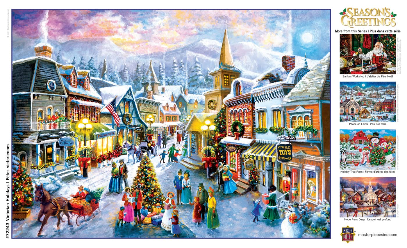 MasterPieces 1000 sztuk świątecznych puzzli - wiktoriańskie święta - 48 cm x 68 cm