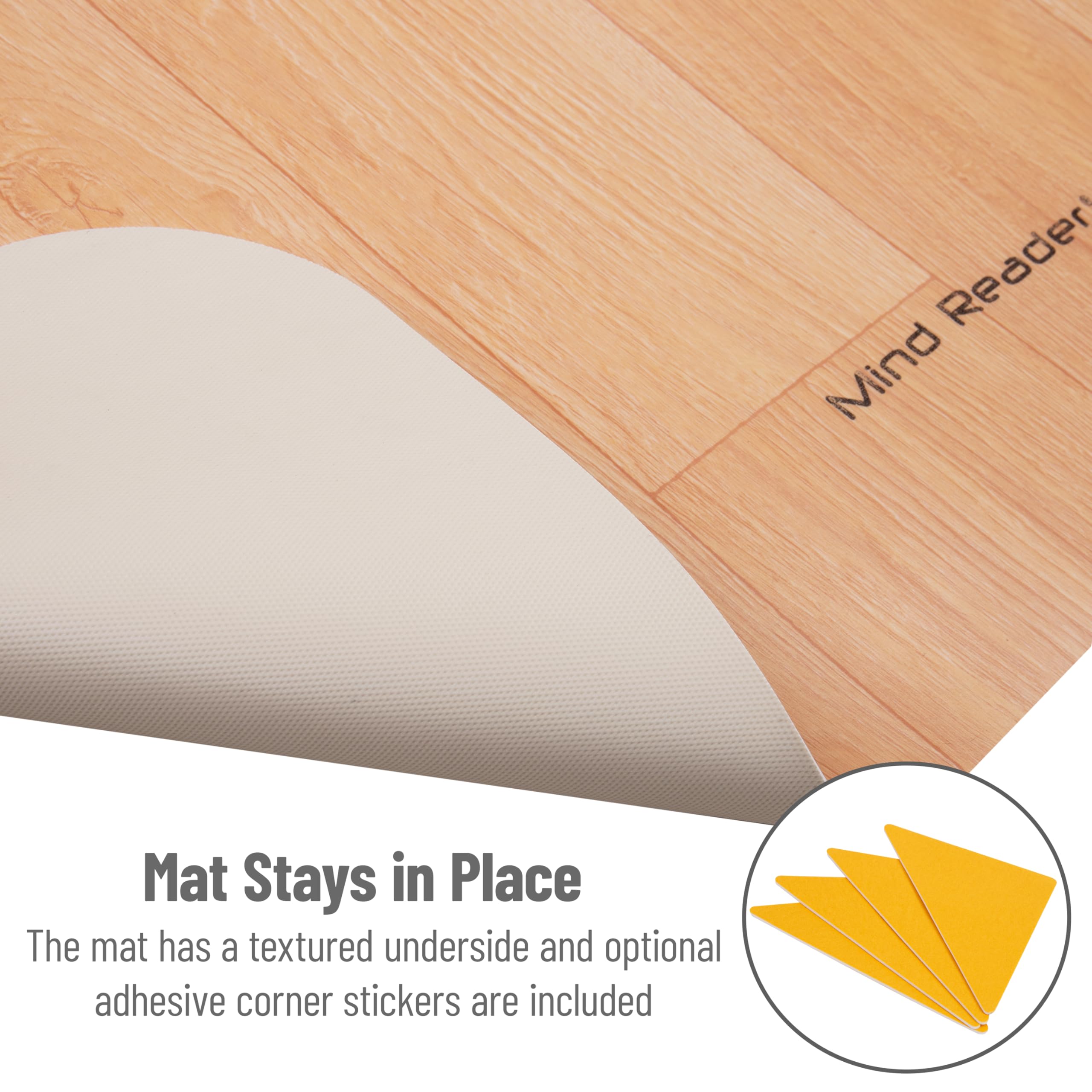 Protector De Suelo Mind Reader – Alfombrilla Enrollable Para Silla De Oficina, Debajo Del Escritorio