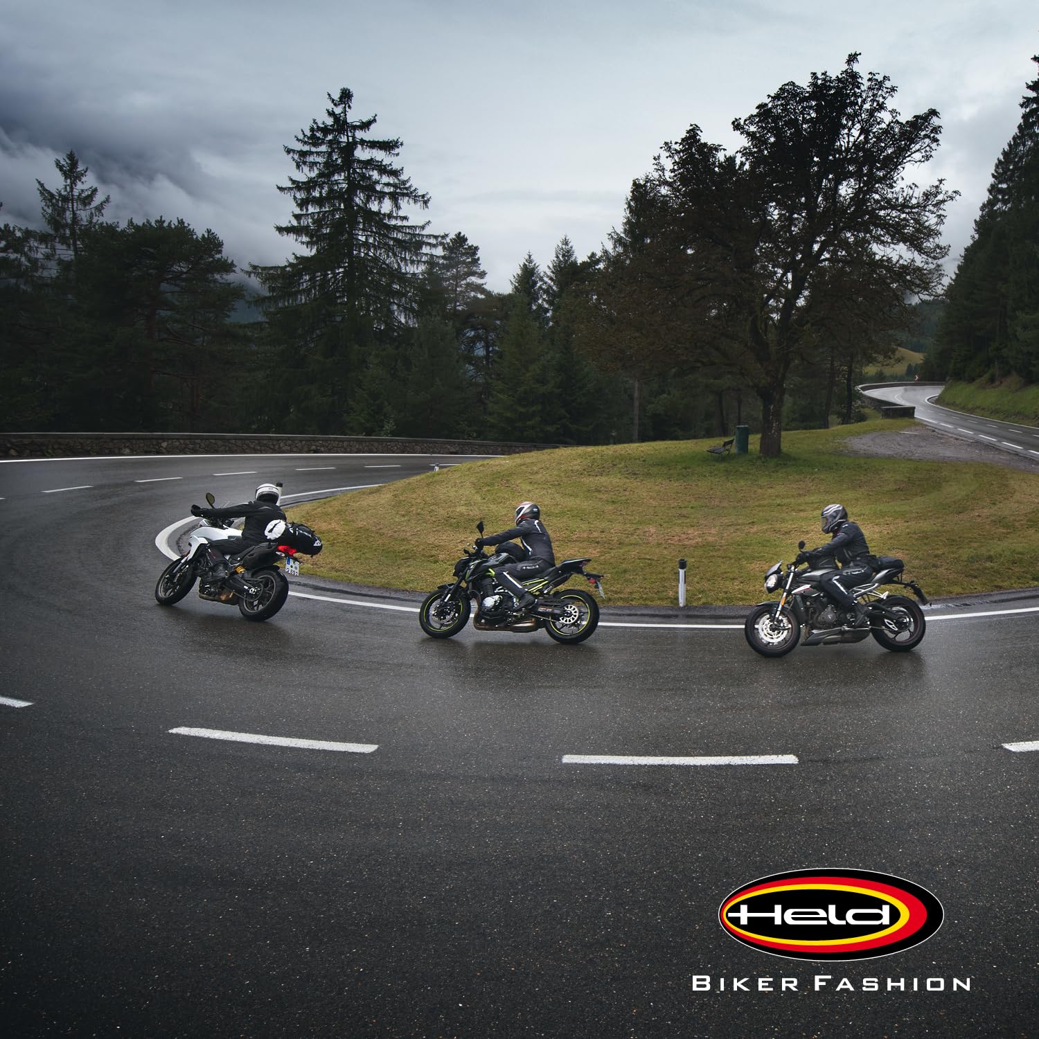 Held Roll-Bag 2 Motorrad Tasche - 100% wasserdichte und Staubdichte Hecktasche Motorrad aus Starkem Tarpaulin mit Reflex-Prints & Roll-Klickverschluss - Größe 40 Ltr. - Schwarz