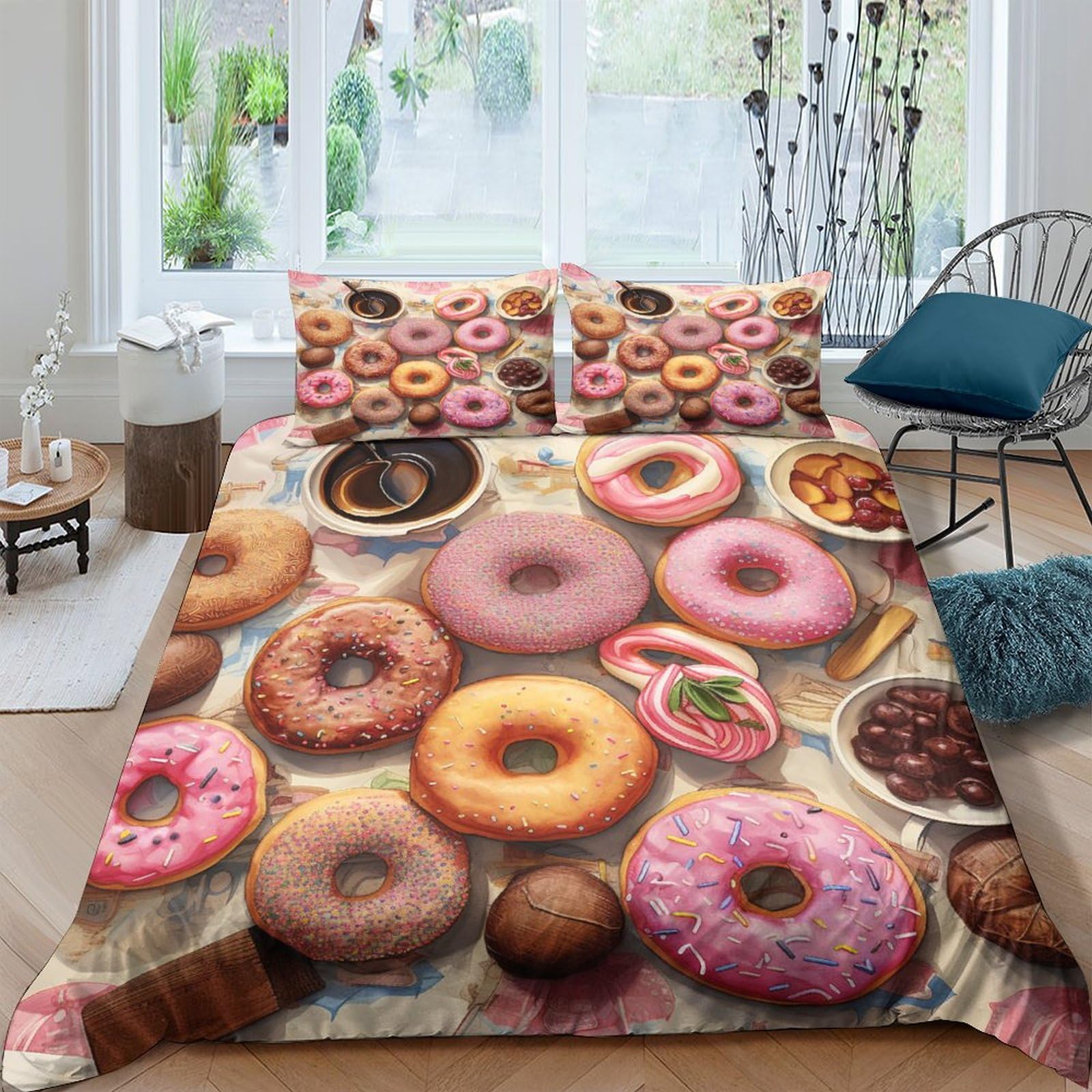 Parure de lit donut imprimé 3D le cadeau idéal pour adultes et enfants
