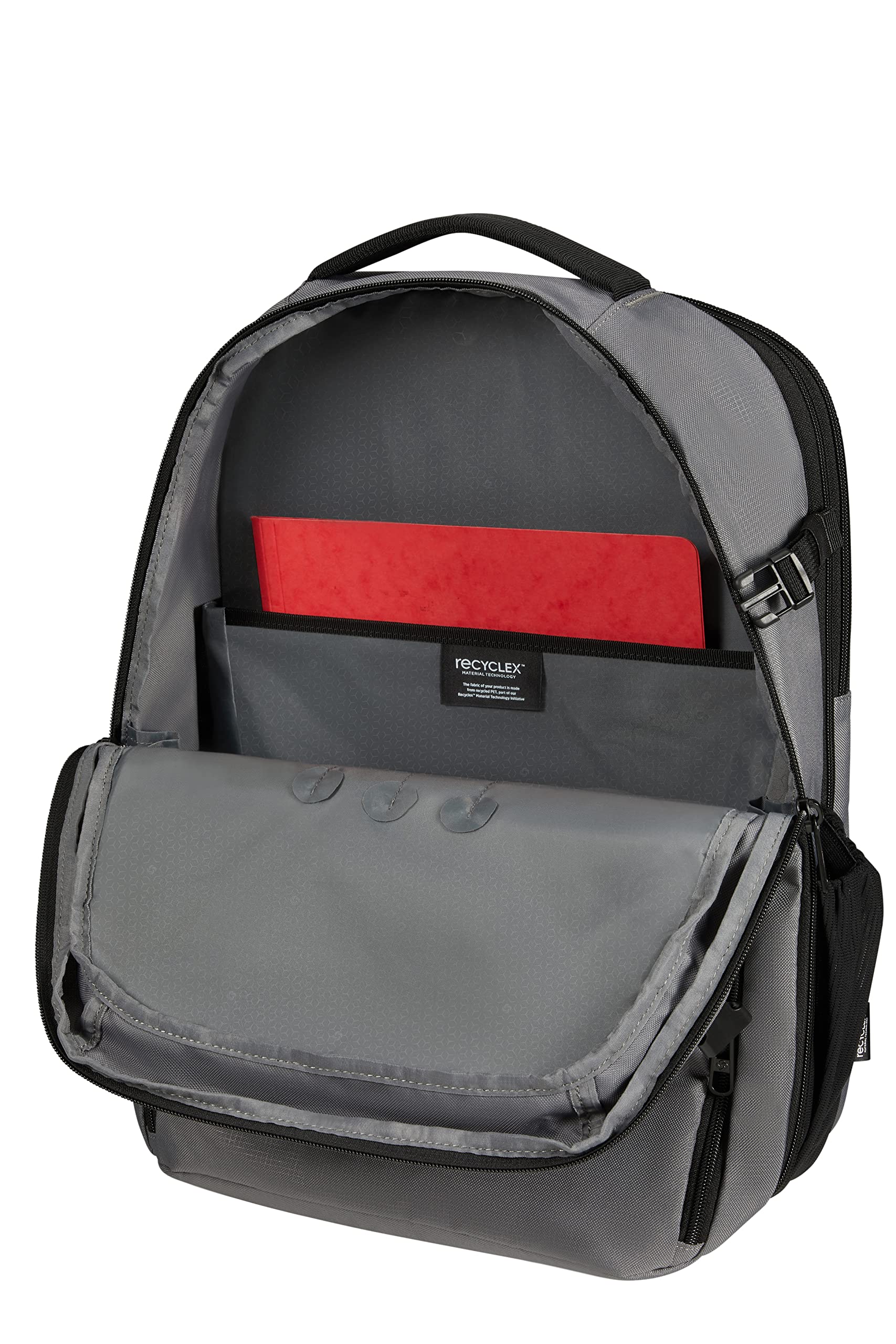 Samsonite Roader - zaino espandibile per laptop 17,3 pollici, 46 cm, 31,5/39,5 L, grigio (Drifter Grey)