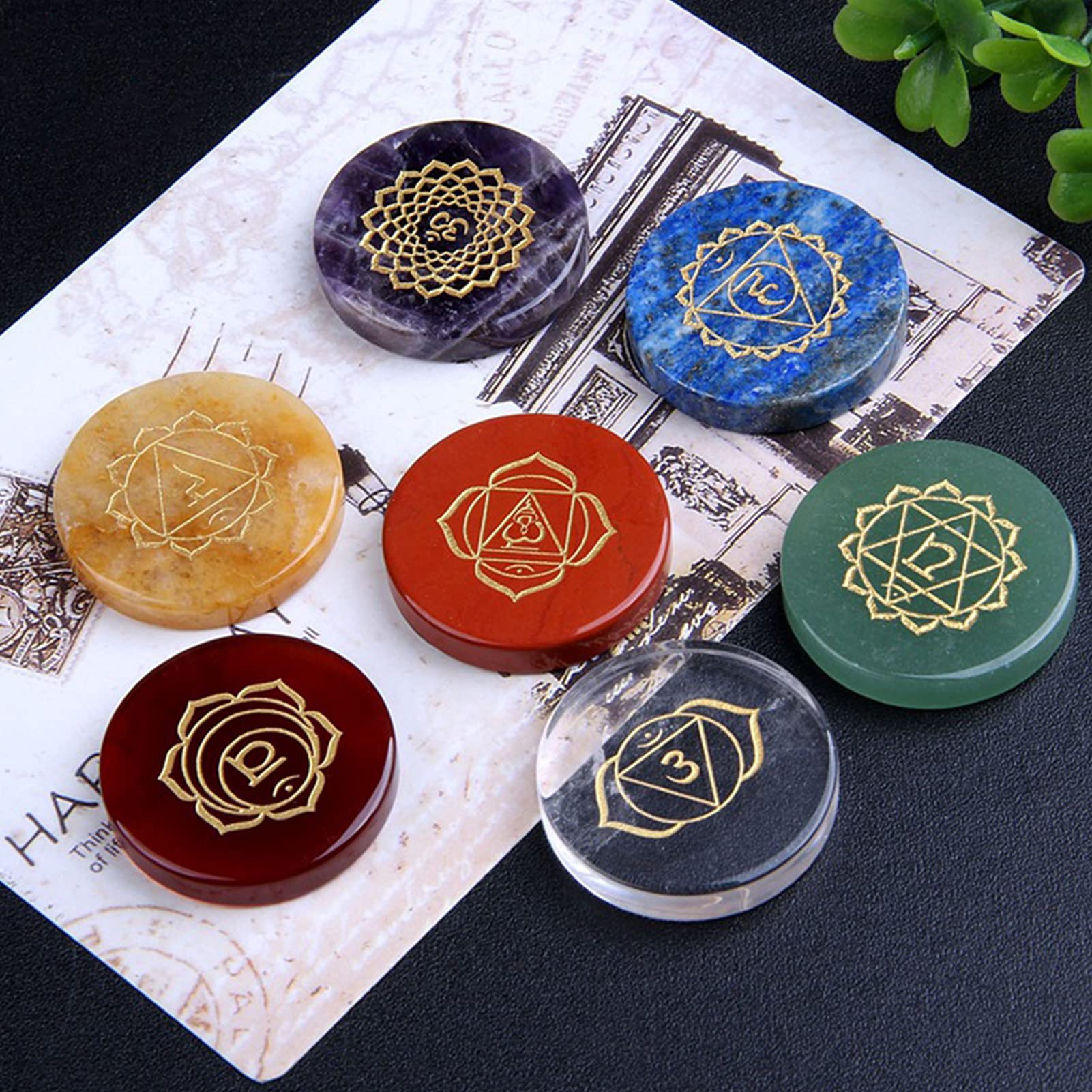 Chakra Set, Chakra Stones Natural Crystal Set Único Para Reiki Para Chakra Equilibrio, Piedras De Chakra De Cristal Curativo Natural Para Terapia De Cristal Para Meditación Para Curación