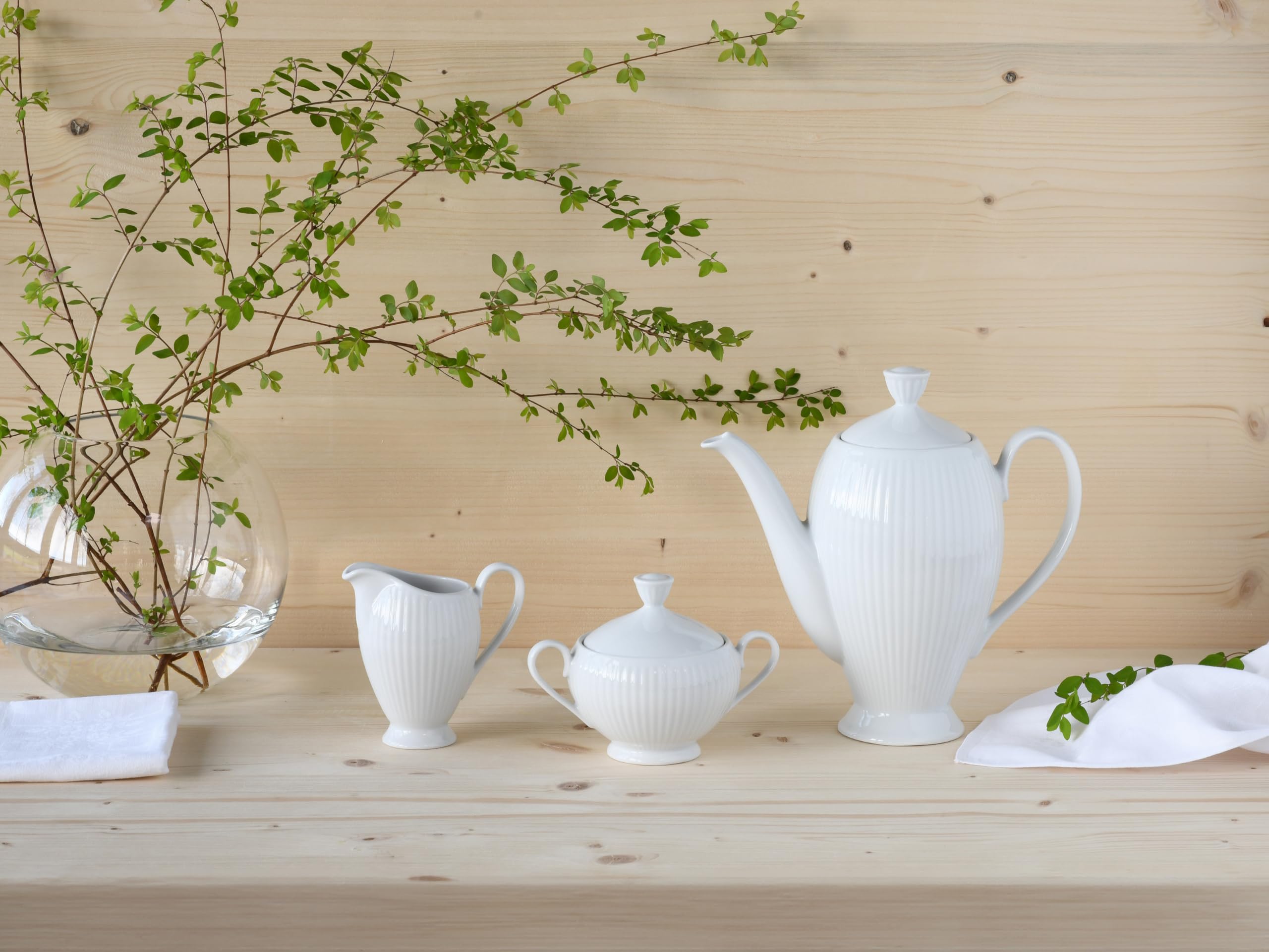 Creatable 21881 Set di stoviglie, Porcelain, Bianco