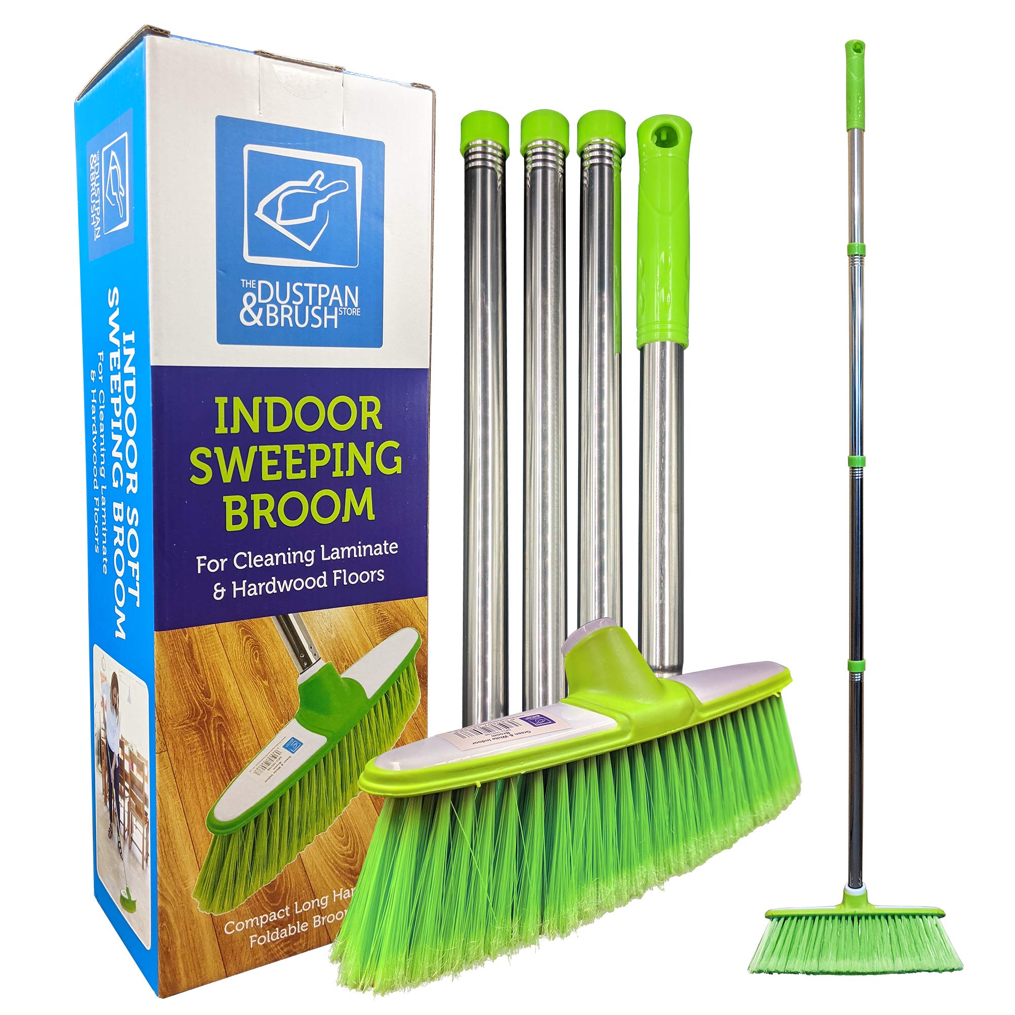 Buy Soft Broom Indoor Sweeping Broom Brush with Stainless Steel Handle