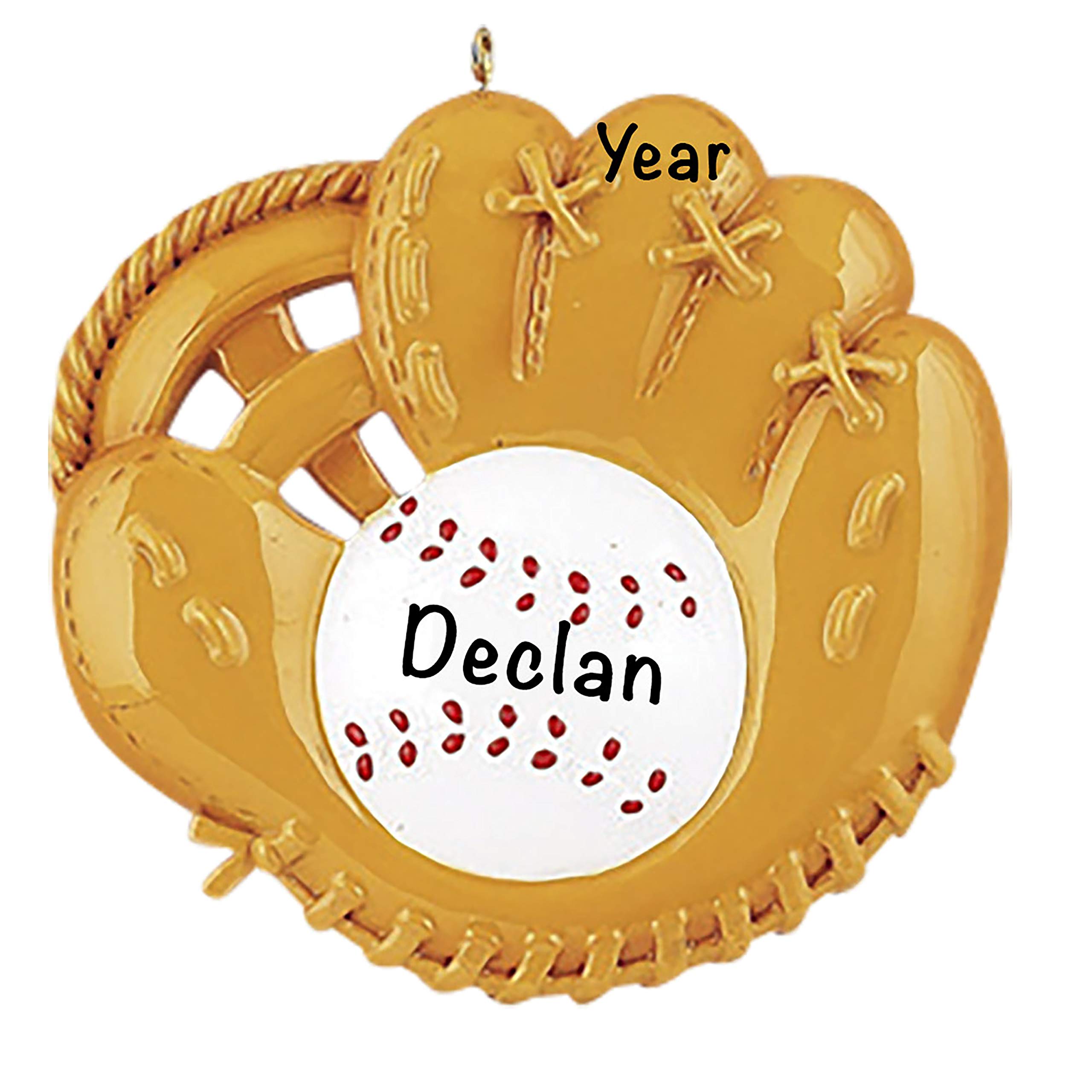 Personalized Baseball Ornament 2025 | Free 24h Customization | Laser Engraved Sport Christmas Ornaments for Tree | Custom Gift Wrapped Base Ball Glove Keepsake for Catchers