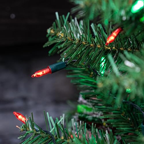Miniatura 5 de TW SHINE Luces de Navidad a pilas, paquete de 2 tiras de 50 luces LED de 16 pies con 8 modos, luces de Navidad para exteriores, interiores, bodas,