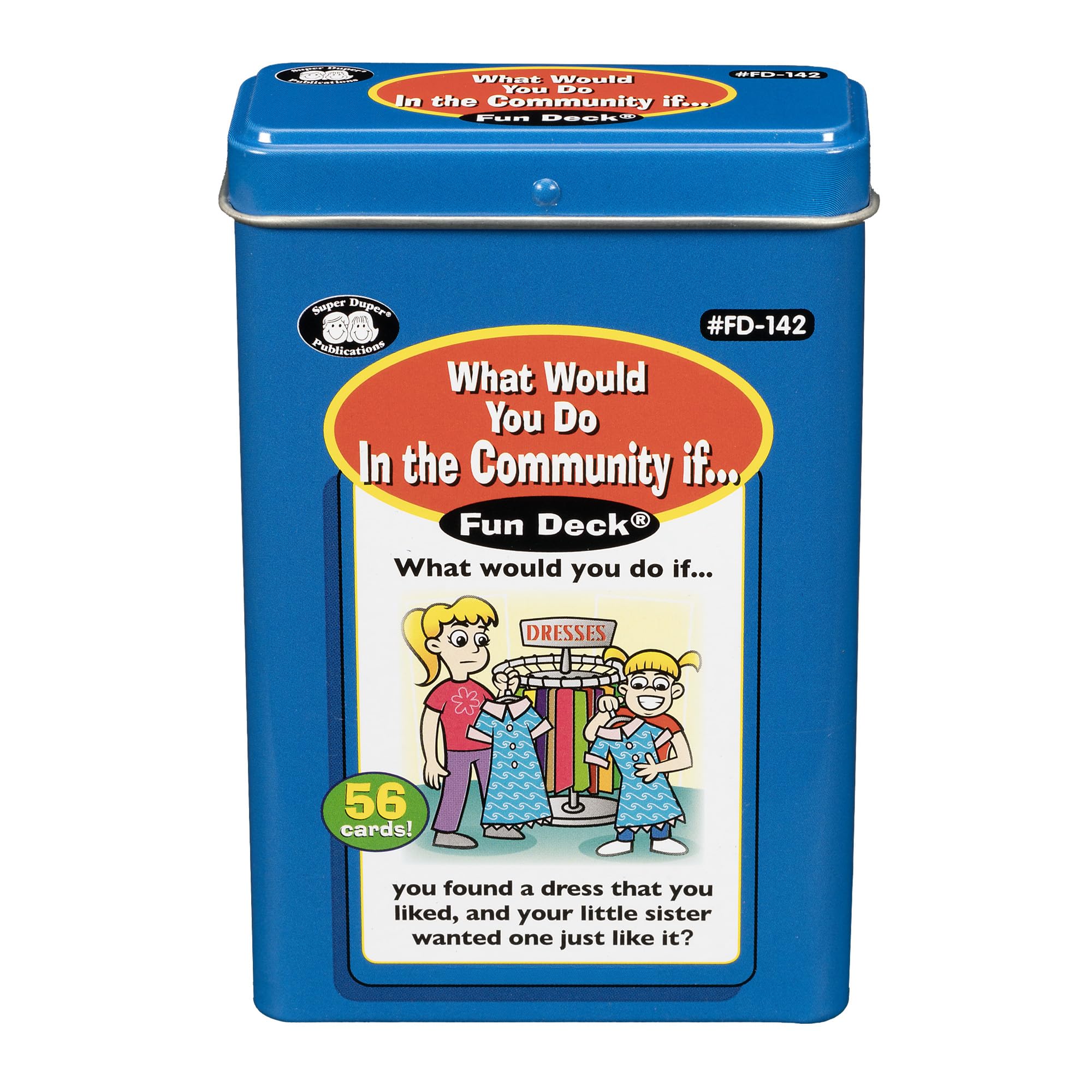 Super Duper Publications | What Would You Do in The Community If... Fun Deck | Social Skills Flash Cards | Educational Learning Materials for Children