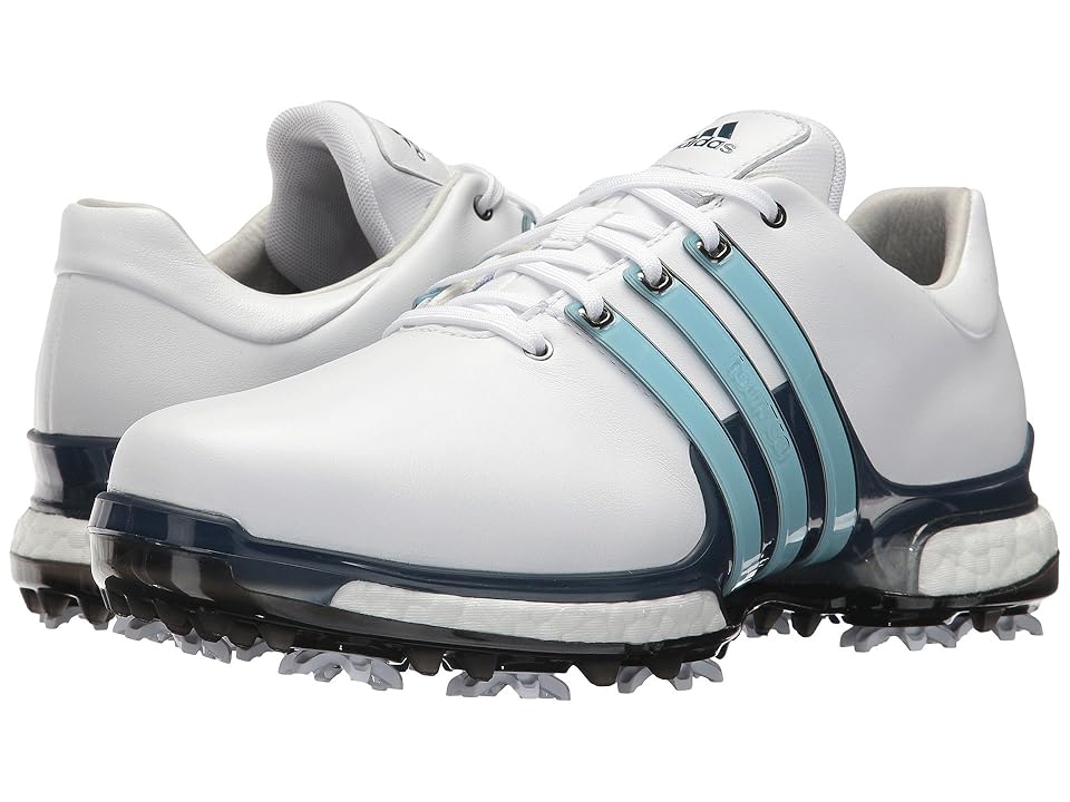 

adidas Golf Tour360 2.0 (Footwear White/Icey Blue/Mystery Ink) Men's Golf Shoes