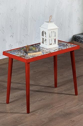 Comfyt Mesa auxiliar, mesa auxiliar, mesita de noche, mesa anidable, mesita de noche, mesa de acento, artículos esenciales para el hogar, mesa