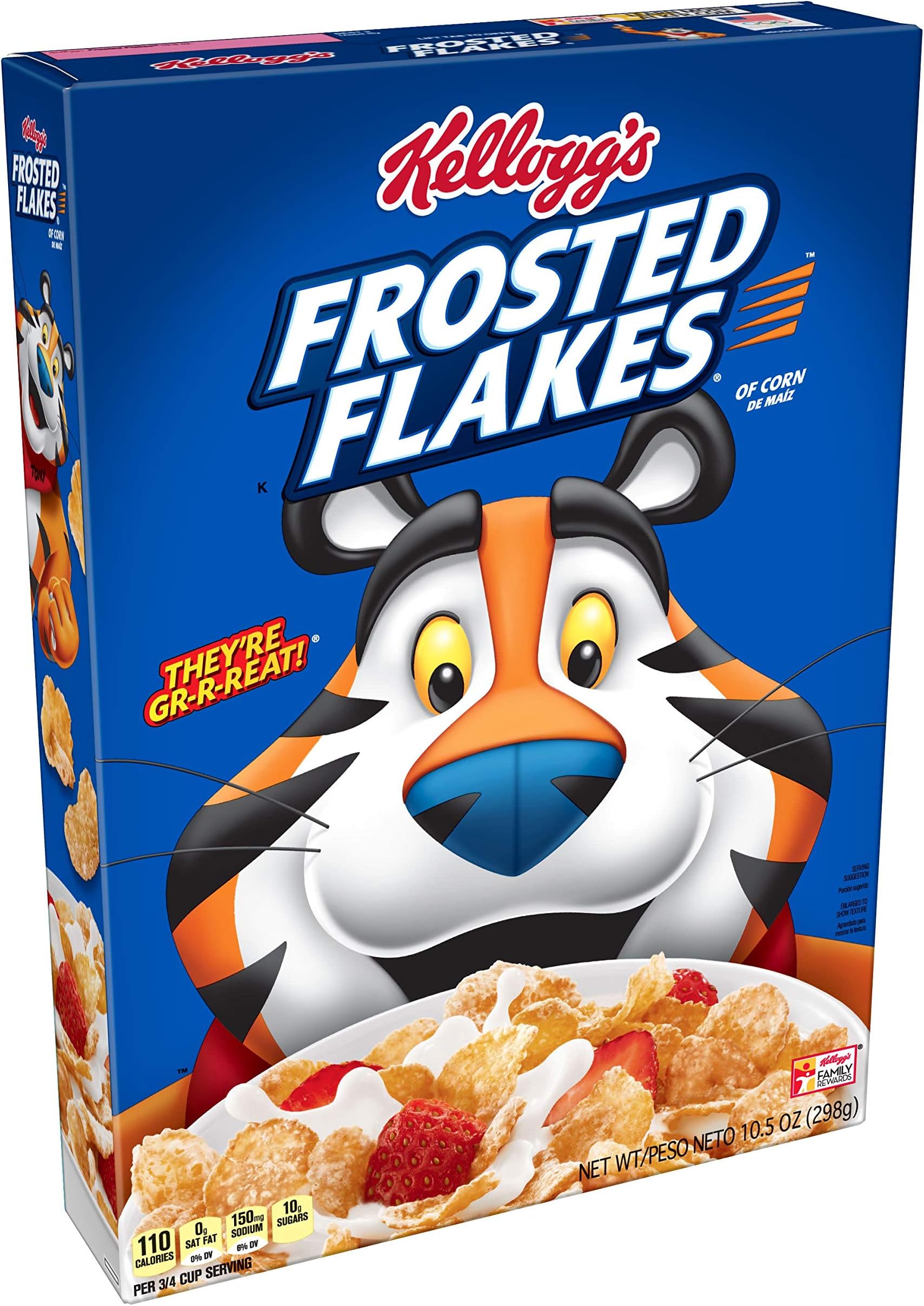 Kellogg Frosted Flakes Cereal, 10.5 Oz