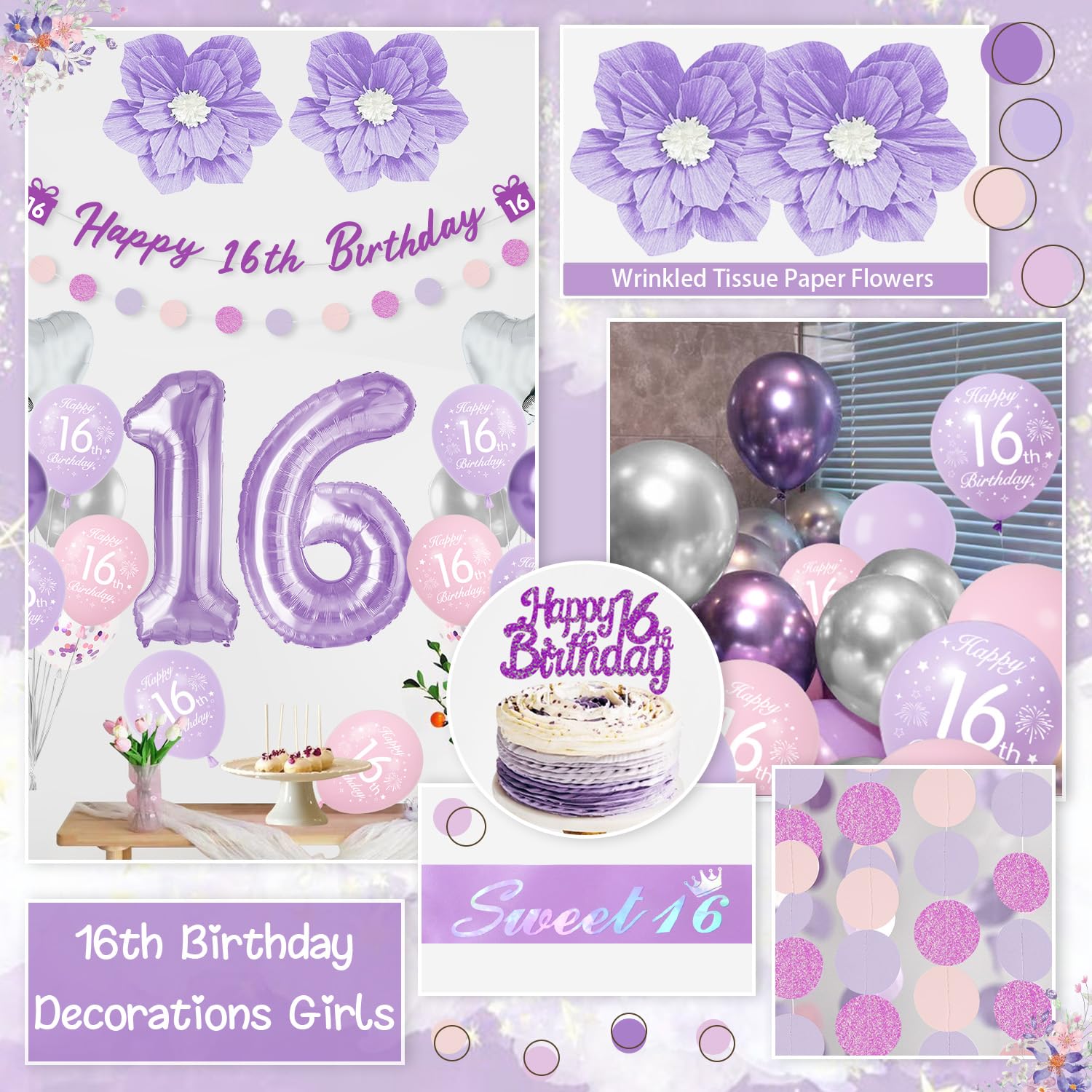 Violet Décoration 13 Ans Anniversaire Ballon 13 Ans