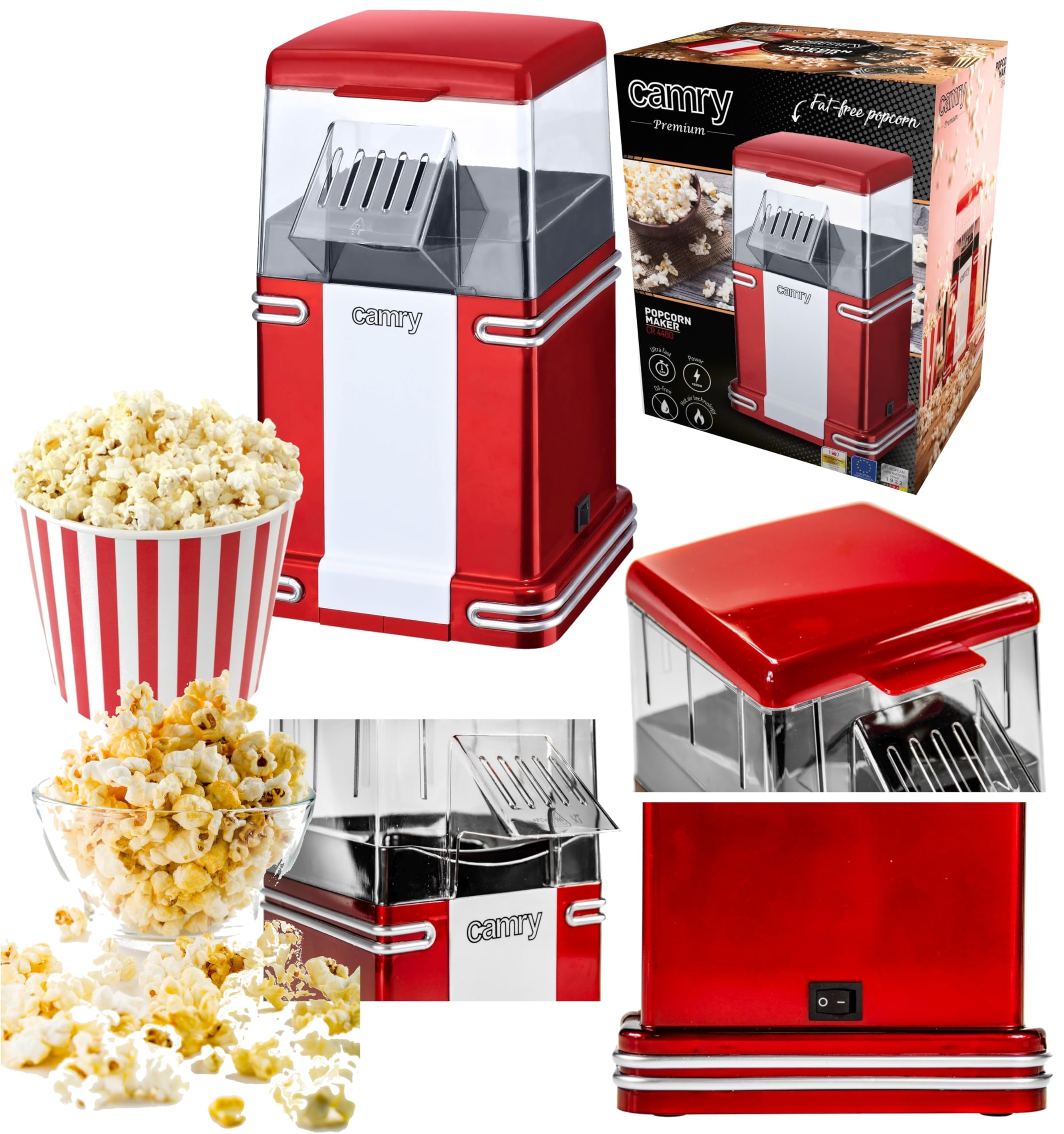 camry Popcorn Maker Red