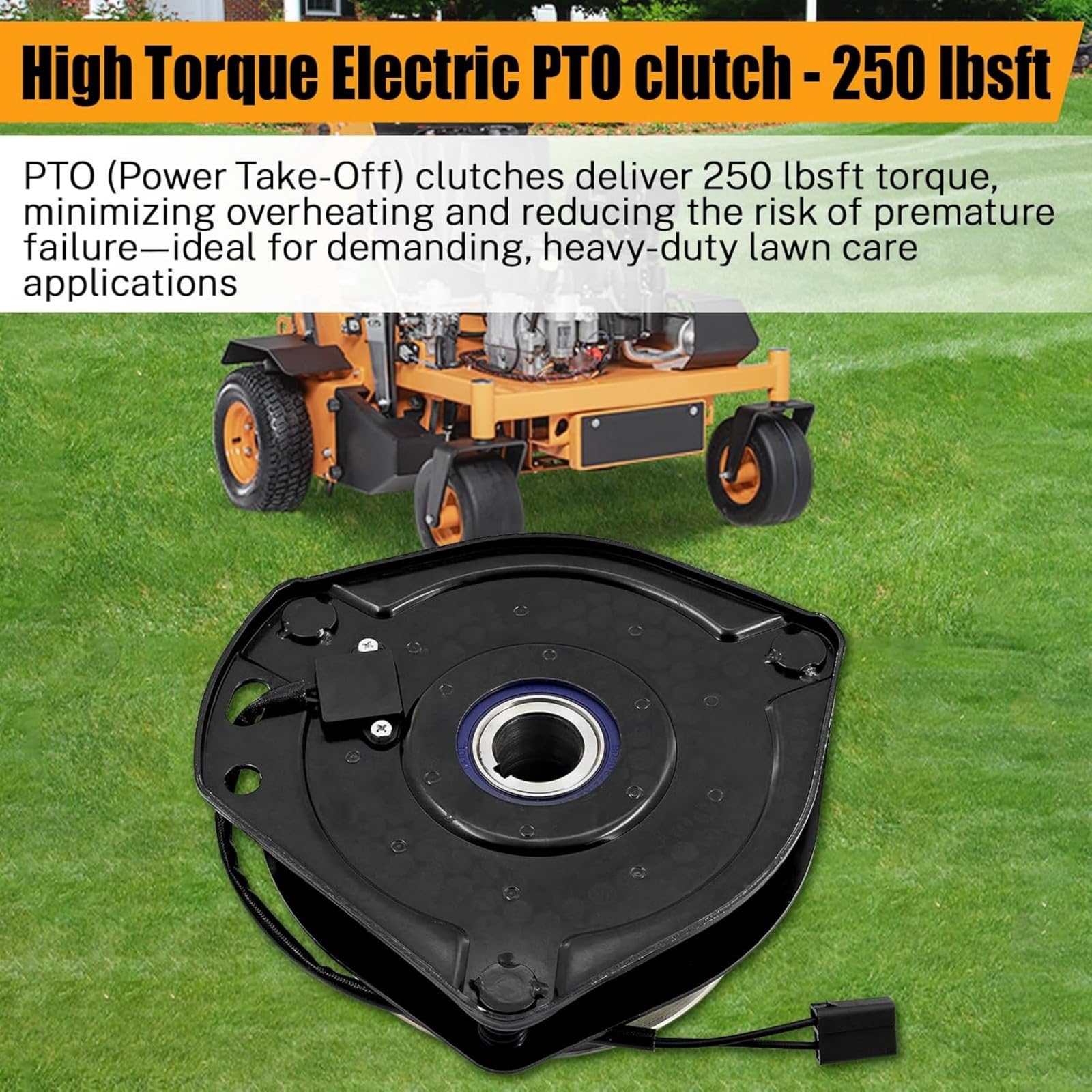 Embrague eléctrico PTO compatible con cortacéspedes Scag 462166 V-Ride