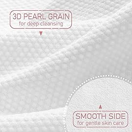 WOWOTEX 100% Cotton Disposable Face Towel 50 Count 10x12 Inch | Biodegradable Thick Soft One Time Use Dry Wipes for Sensitive Skin, Baby Care, Facial Cleaning, Makeup Removal