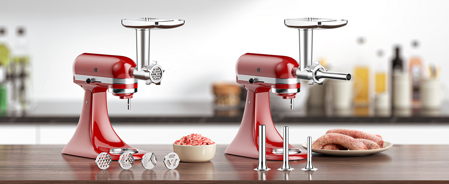 Amazon.com: Metal Meat Grinder Attachment for KitchenAid Stand