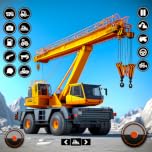 Real Open World Construction Simulator Game 2023: Driving Heavy Excavator City Road Construction- Grand Track Auto Drive City Simulator