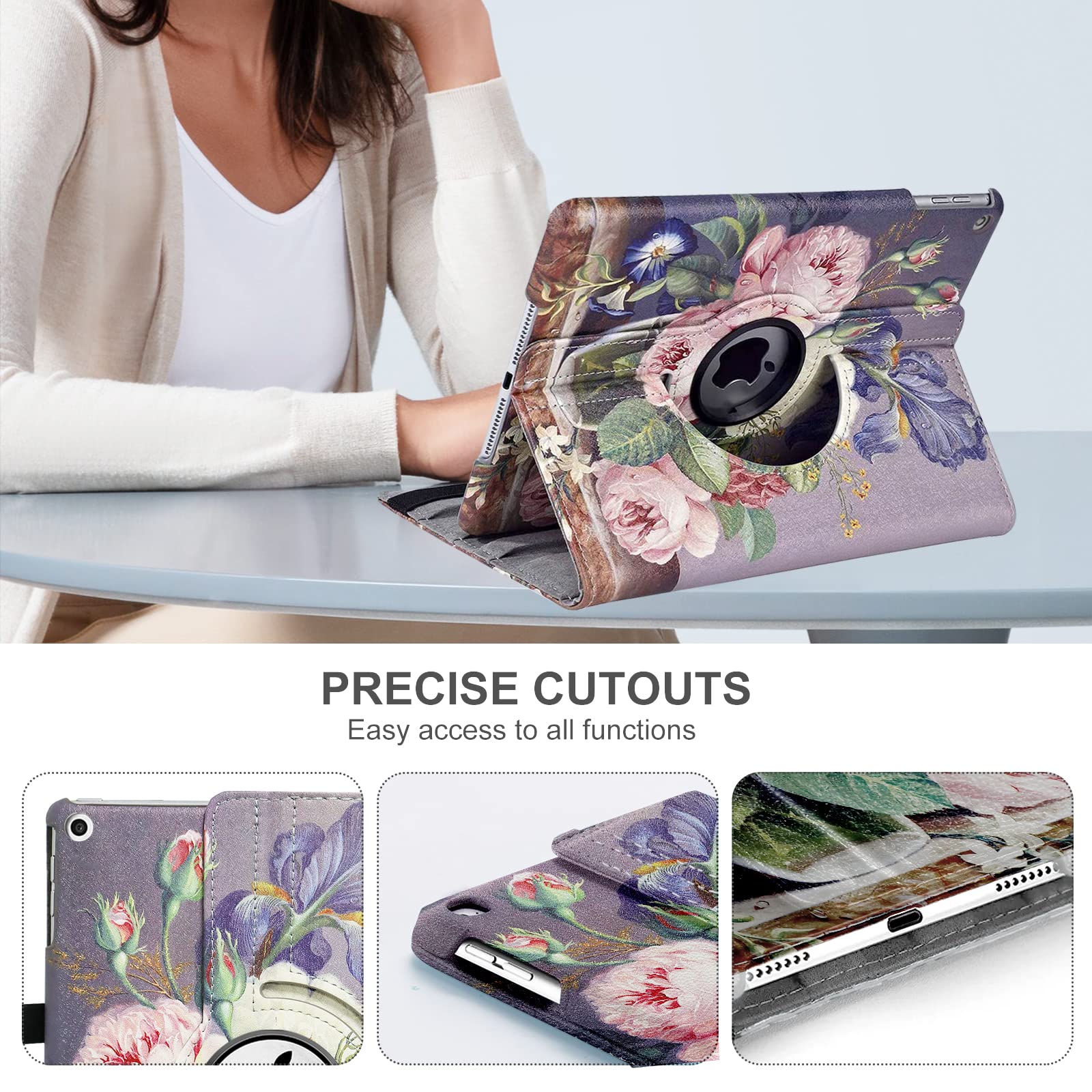 ProCase Cover iPad 9/8/7 Generazione, Custodia iPad 10,2 Pollici 2021/2020/2019 [A2602 A2603