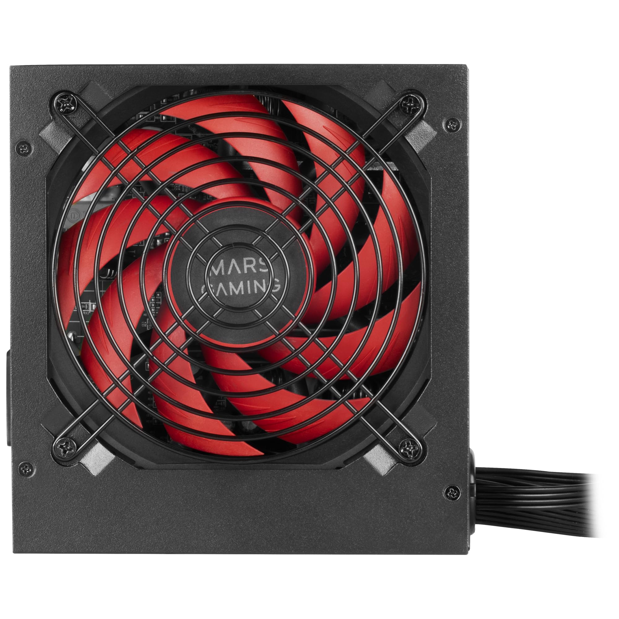 Mars Gaming MPIII550P Alimentation ATX 550W, 80 Plus Bronze, Noire | Garantie 5 Ans, Certification 80Plus Bronze, Efficacité 86 %, APFC, Ventilateur FDB 120mm AI-RPM, DC-DC et SMD