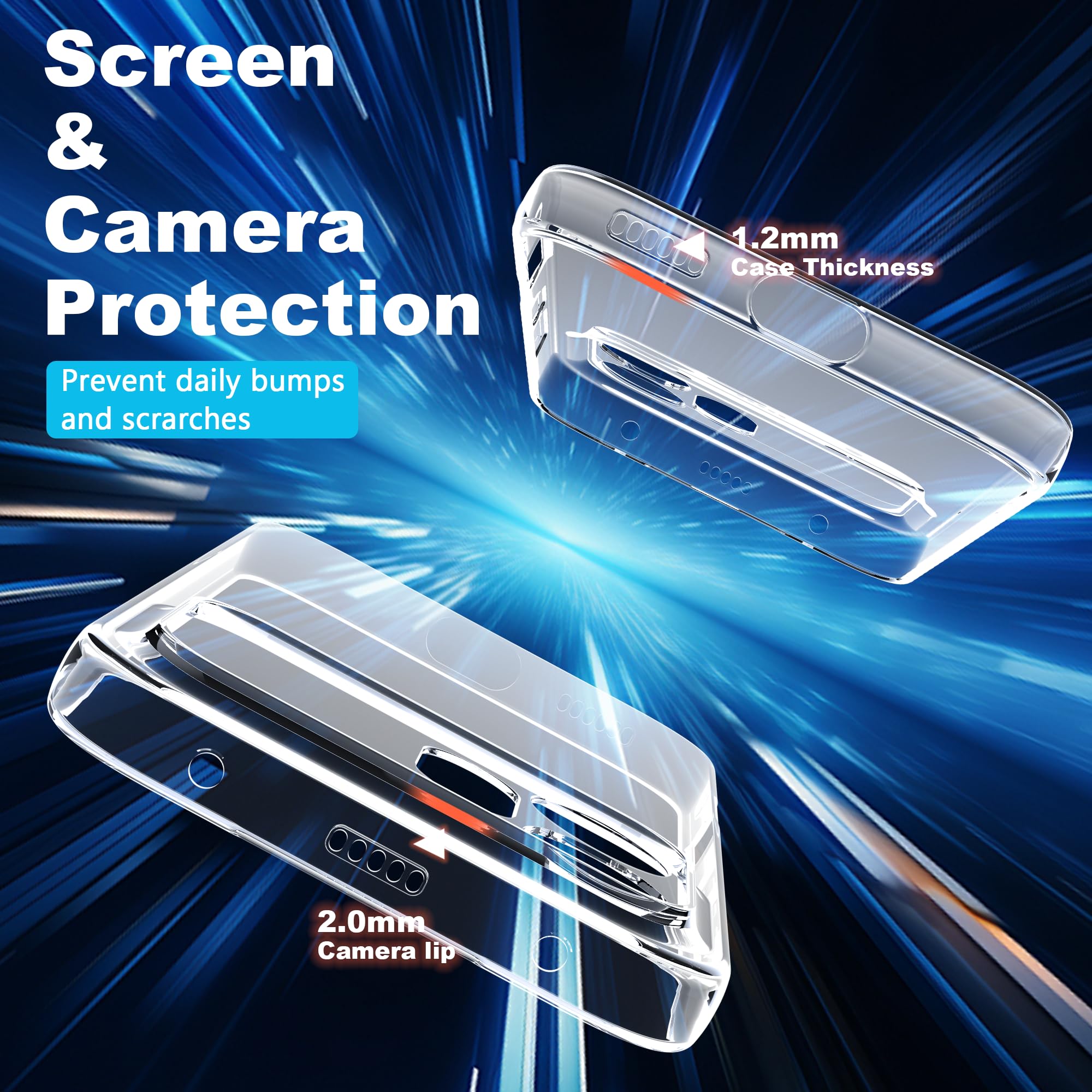 FDHYFGDY Cover per Honor 600 5G Custodia per Telefono, Anti-ingiallimento Antiurto Trasparente con Custodia Protettiva, Ultra Sottile Morbido in TPU Custodia Protettiva