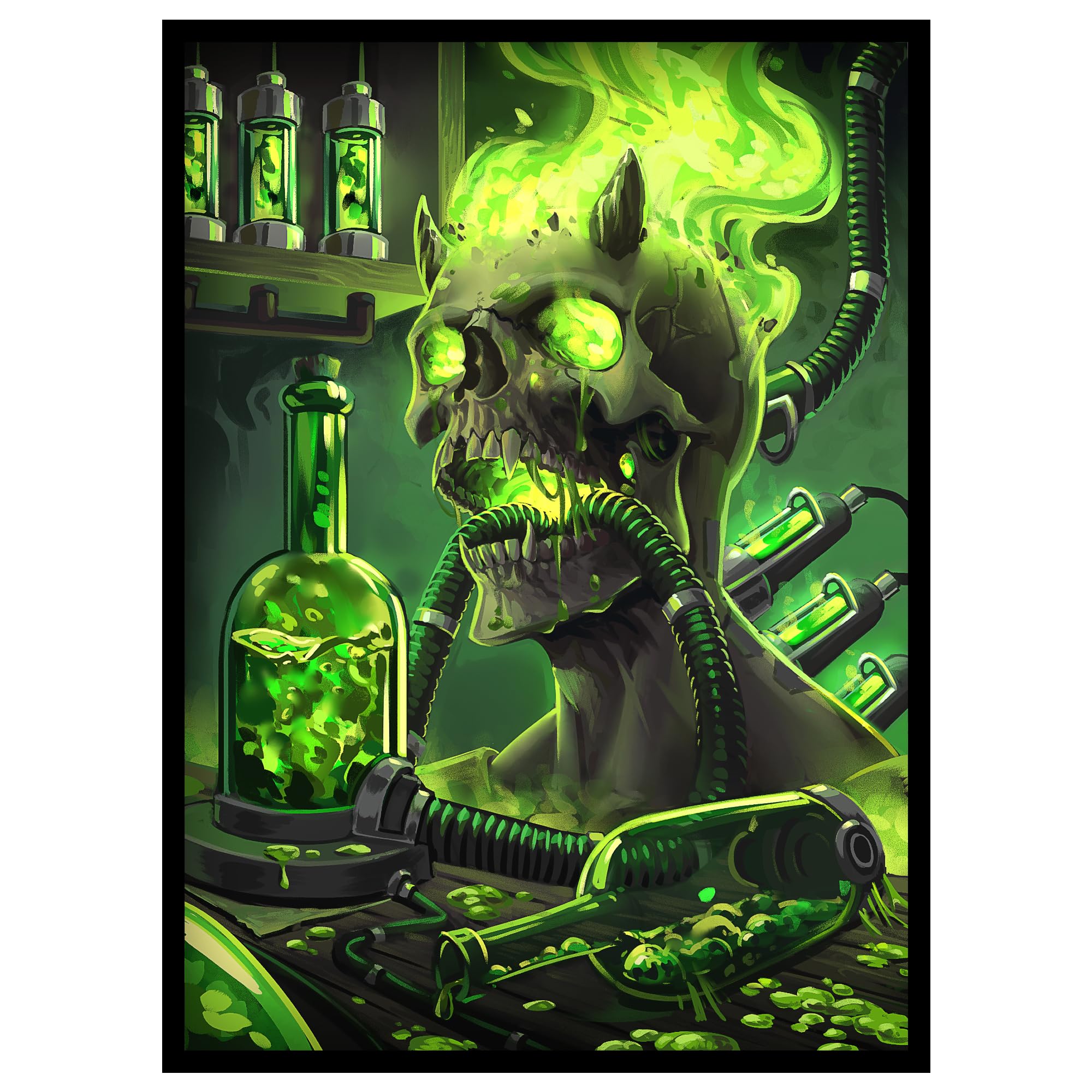 Amazon.com: Realm Guard 100ct Textured TCG/MTG Card Art Sleeves (Green Toxic  Poison) : Toys & Games
